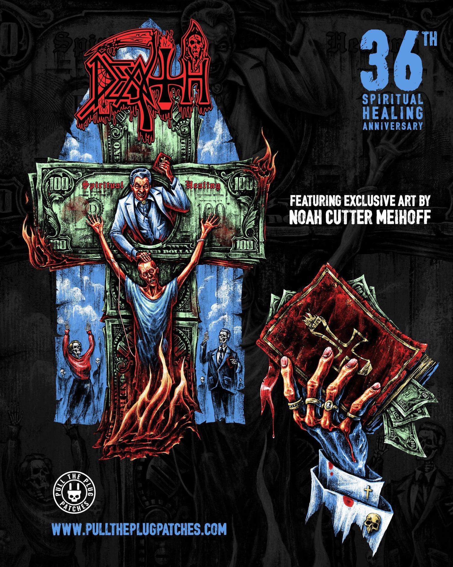 Death - Spiritual Healing x Exclusive Noah Cutter Meihoff Art