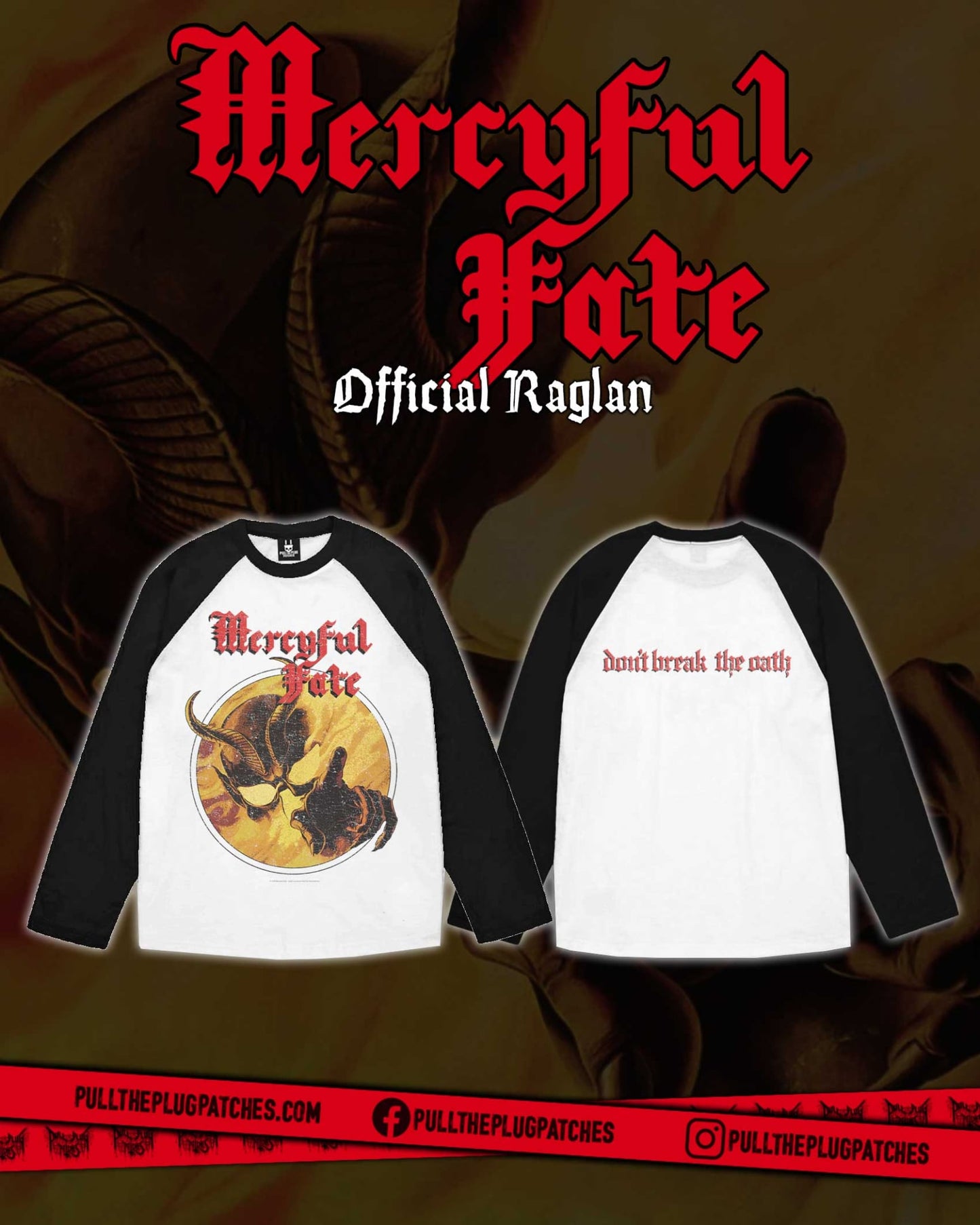 Mercyful Fate - Dont Break The Oath - Raglan Shirt
