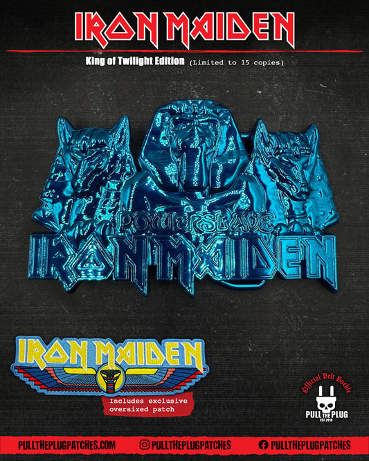Iron Maiden - Powerslave Belt Buckle - King Of Twilight Edition