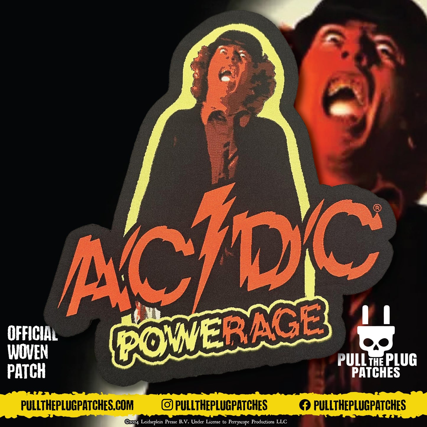 AC/DC - Powerage - Oversize Patch – Pull The Plug Patches