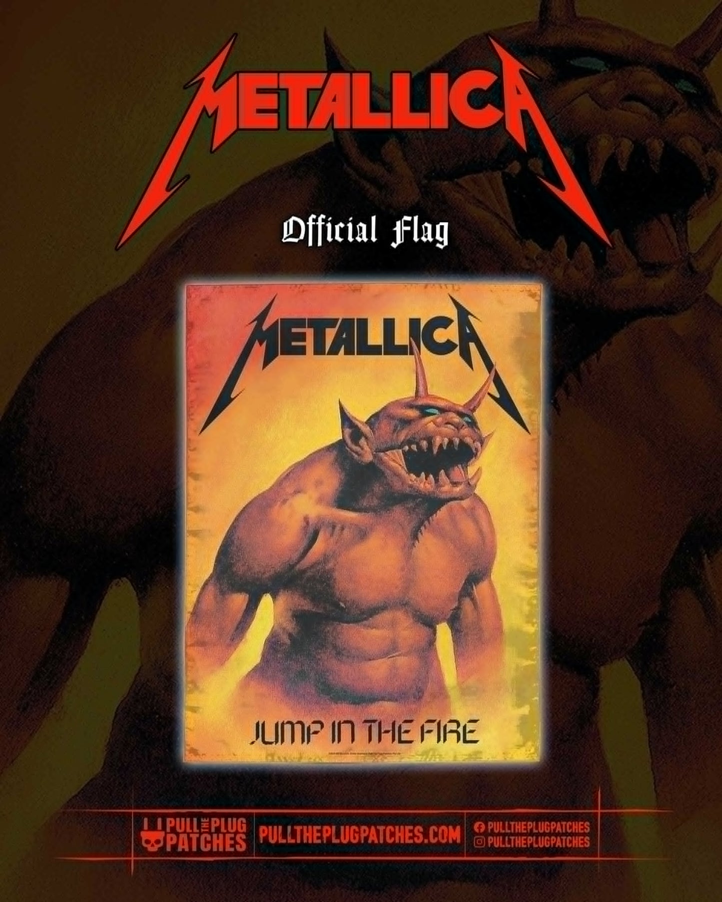 Metallica - Jump In The Fire - Flag