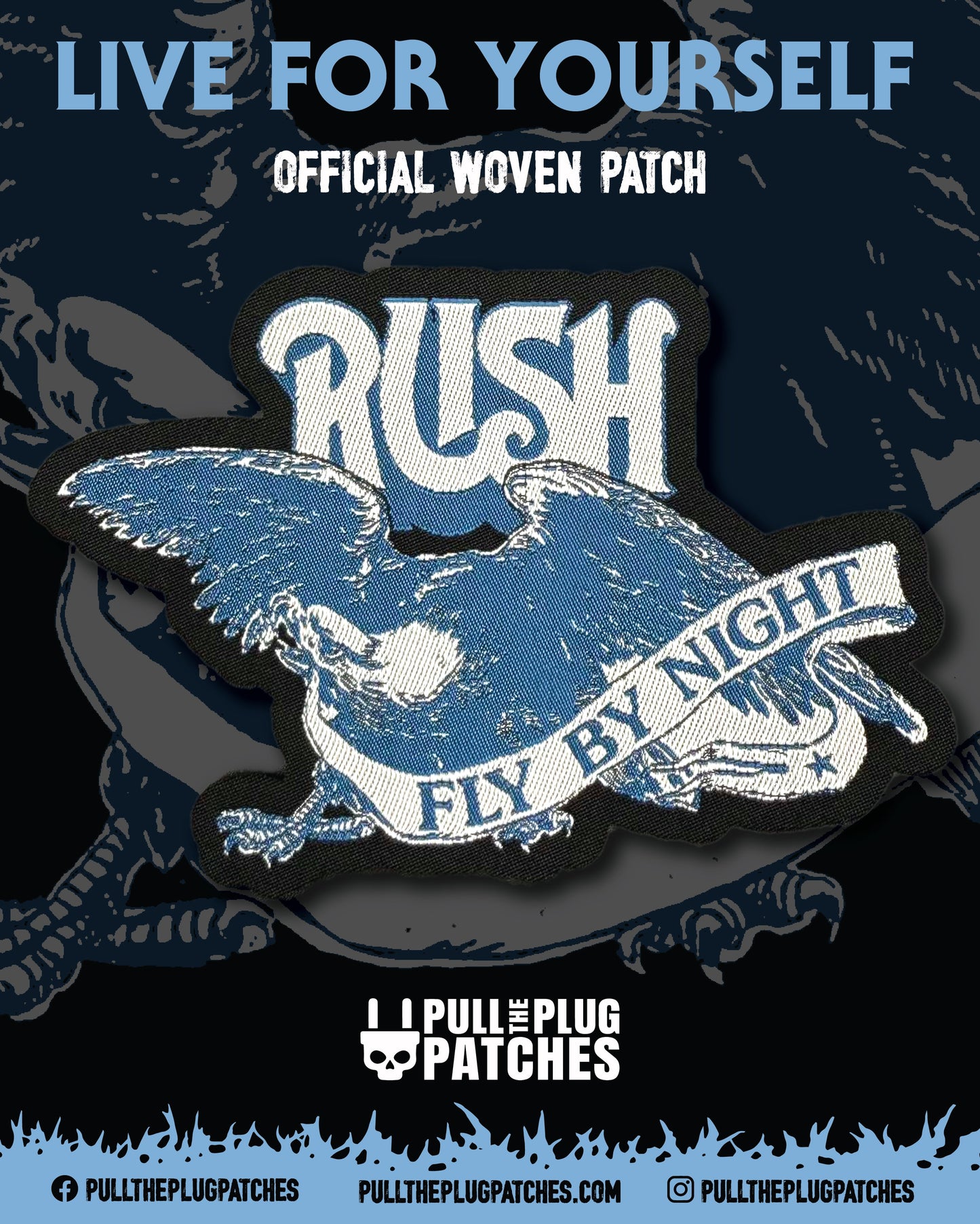 Rush - Fly By Night - Laser Cut Patch