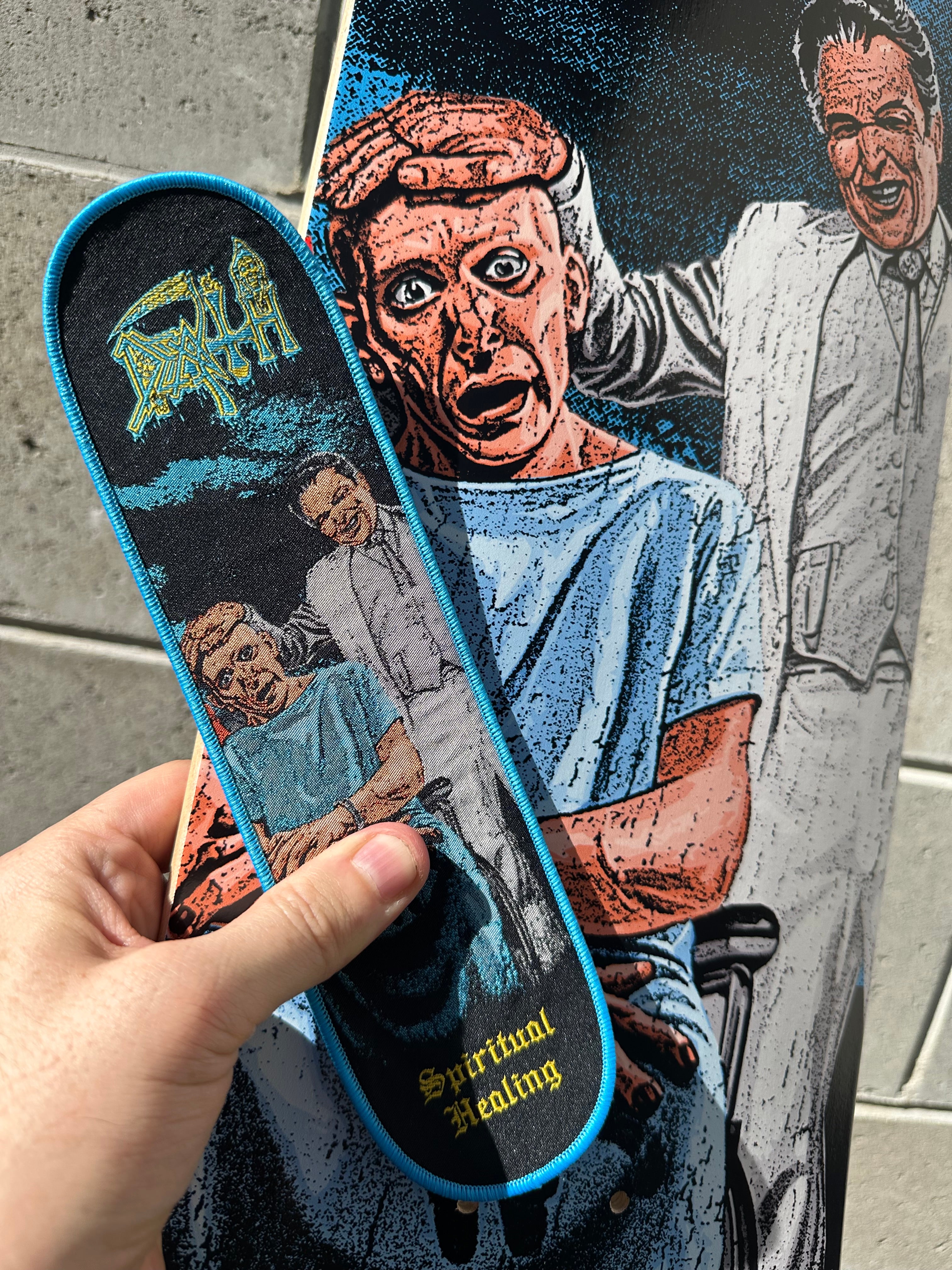 C*3様 NYHC, HARDCORE, EDGE/L, DEATH, Death - Spiritual Healing - Skateboard – Pull The Plug Patches