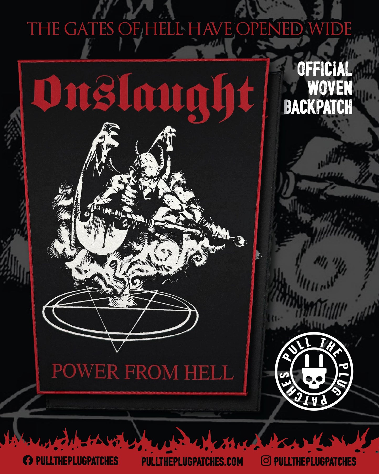 Onslaught - Power From Hell - Backpatch