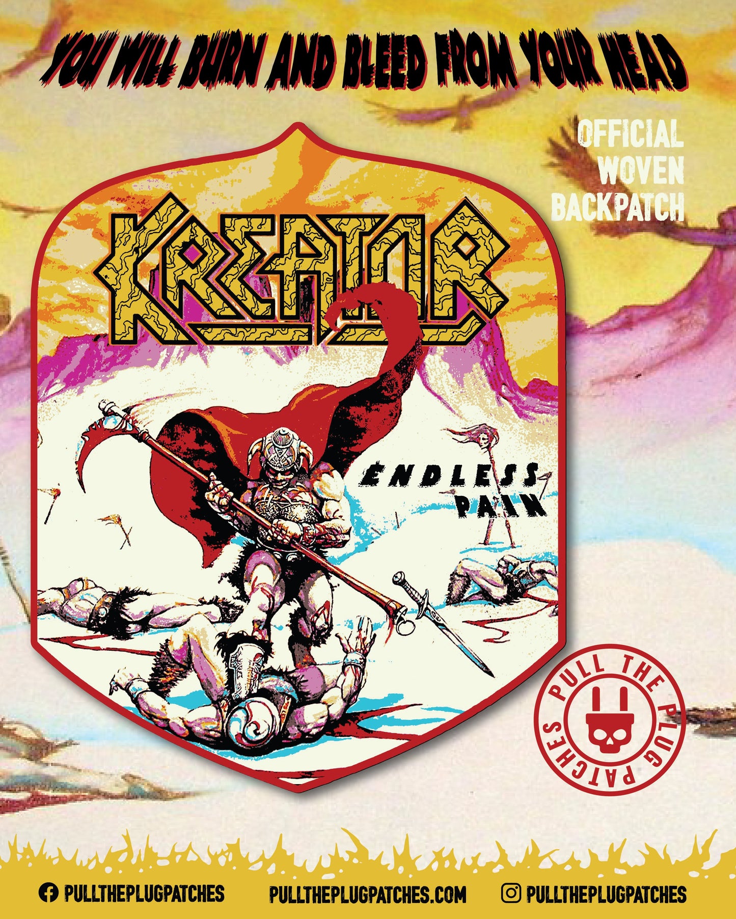 Kreator - Endless Pain - Backpatch