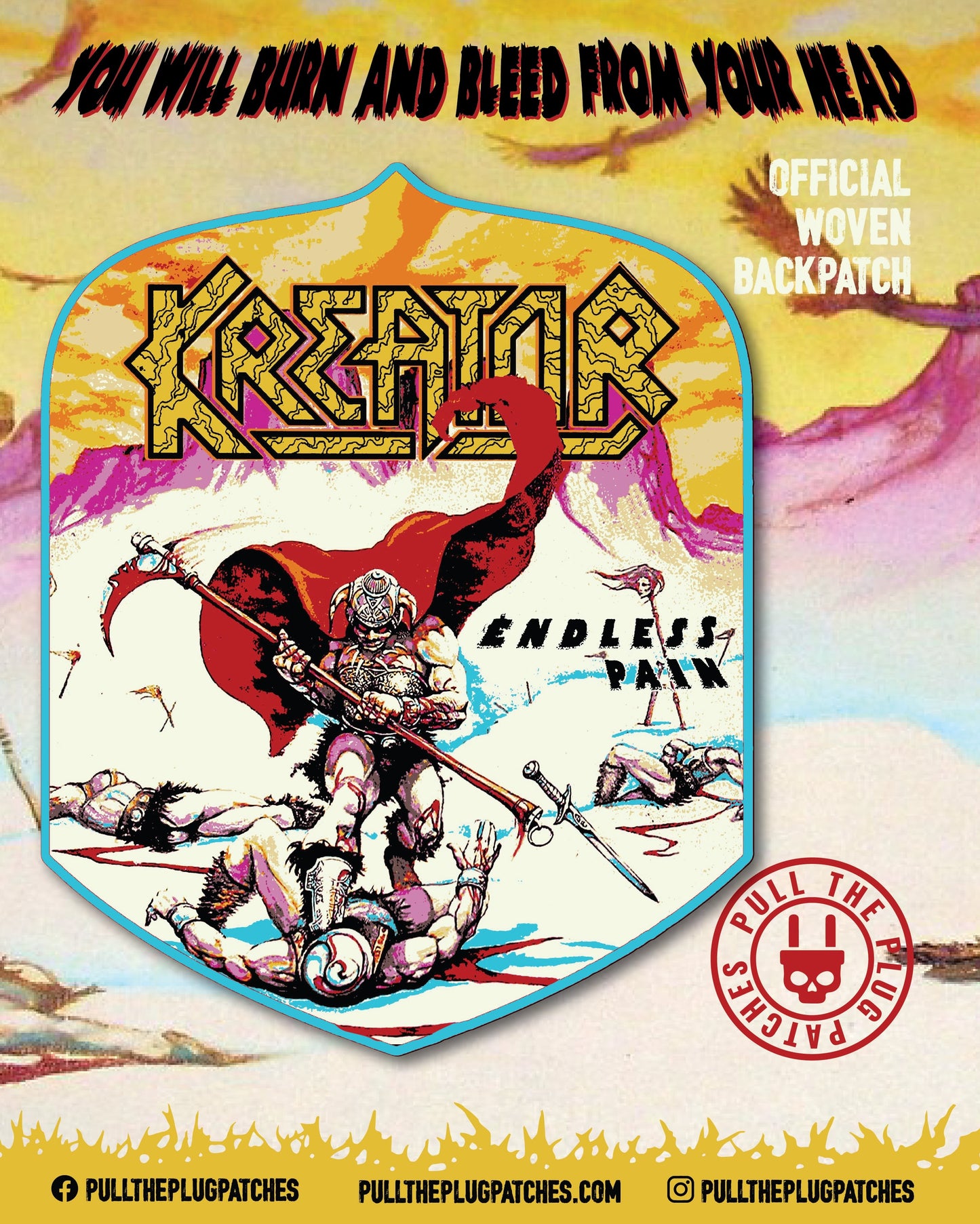 Kreator - Endless Pain - Backpatch