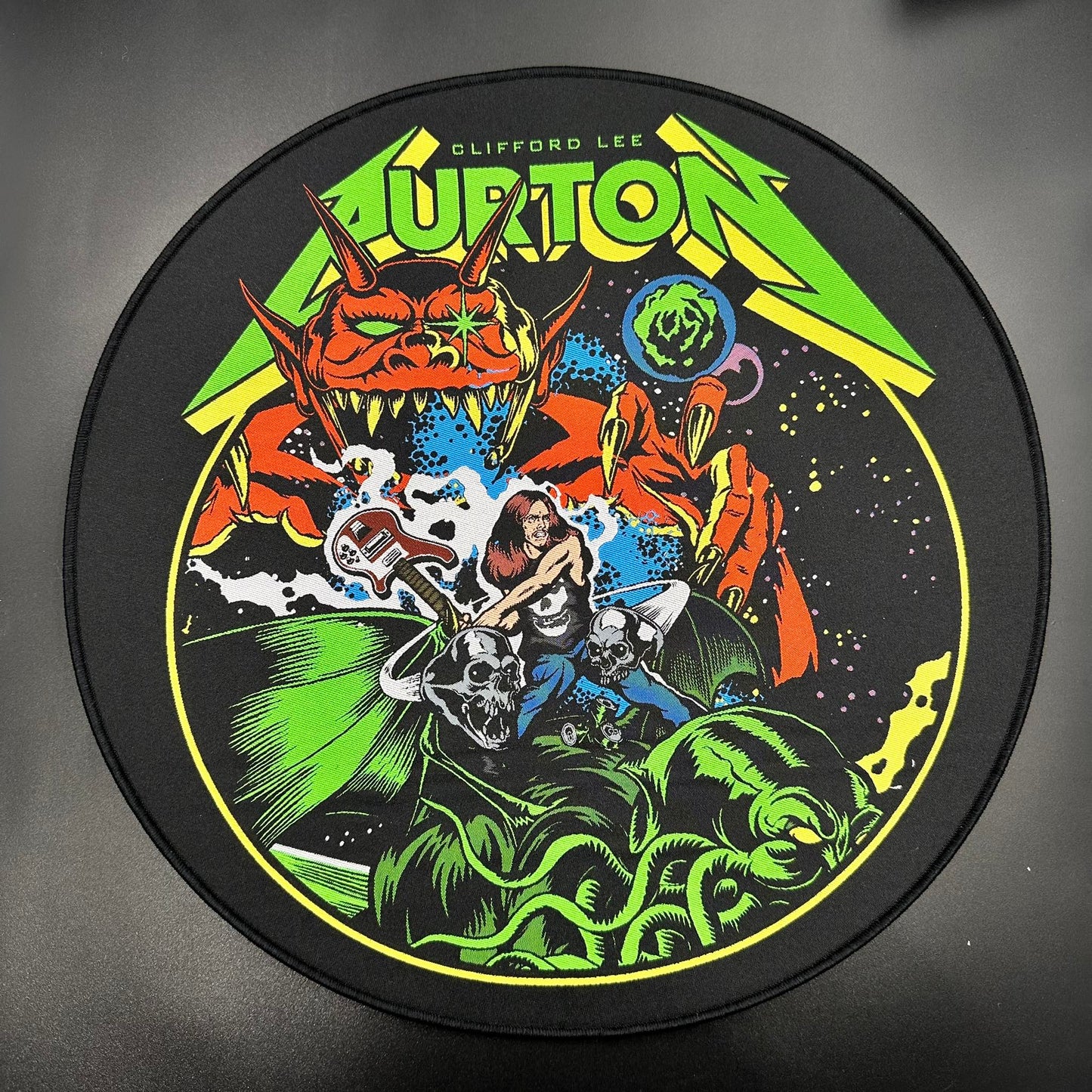 Cliff Burton - Bass Warrior - Backpatch
