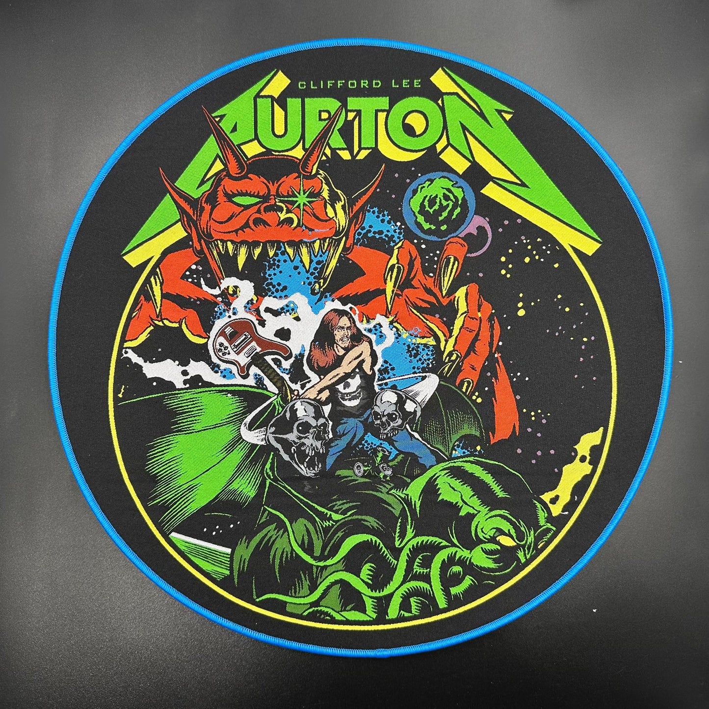 Cliff Burton - Bass Warrior - Backpatch