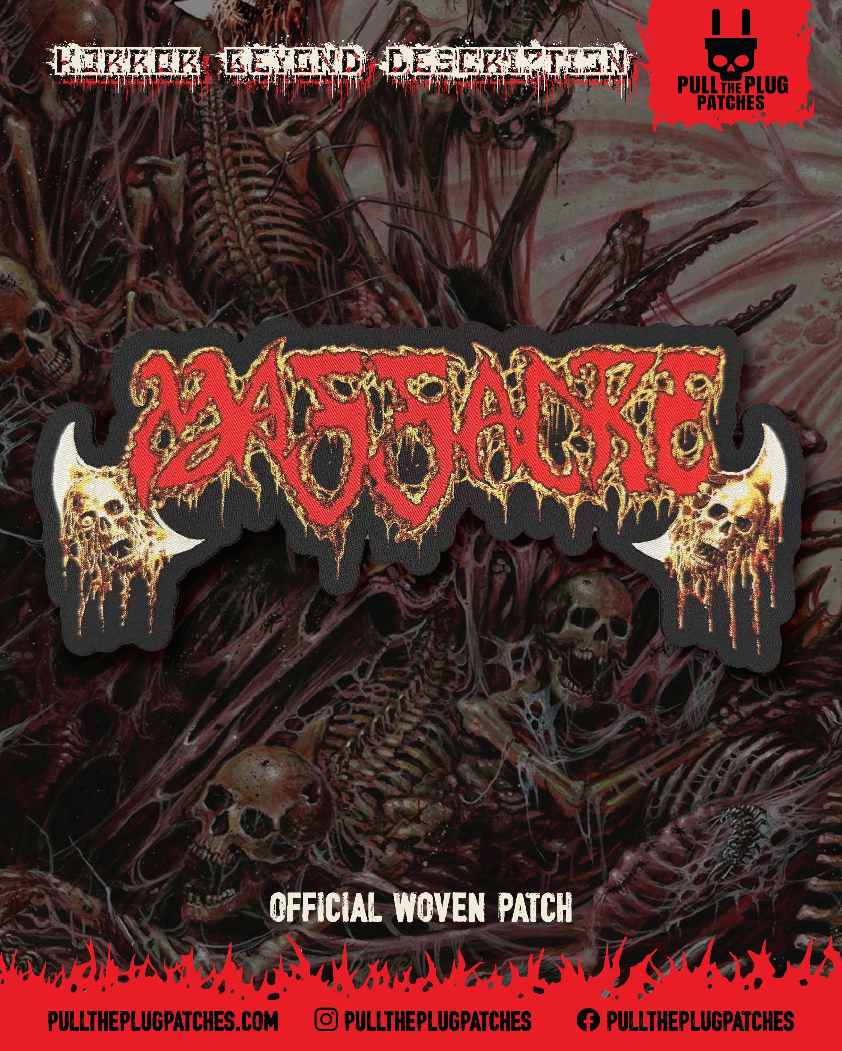 Massacre - Logo - Oversize Patch – Pull The Plug Patches