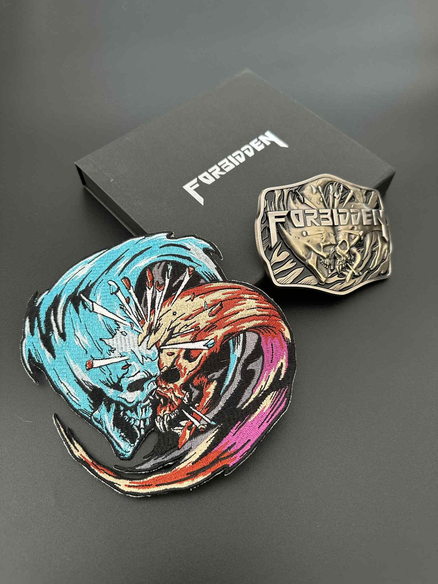 Forbidden - Forbidden Evil Belt Buckle - March Into Fire Edition