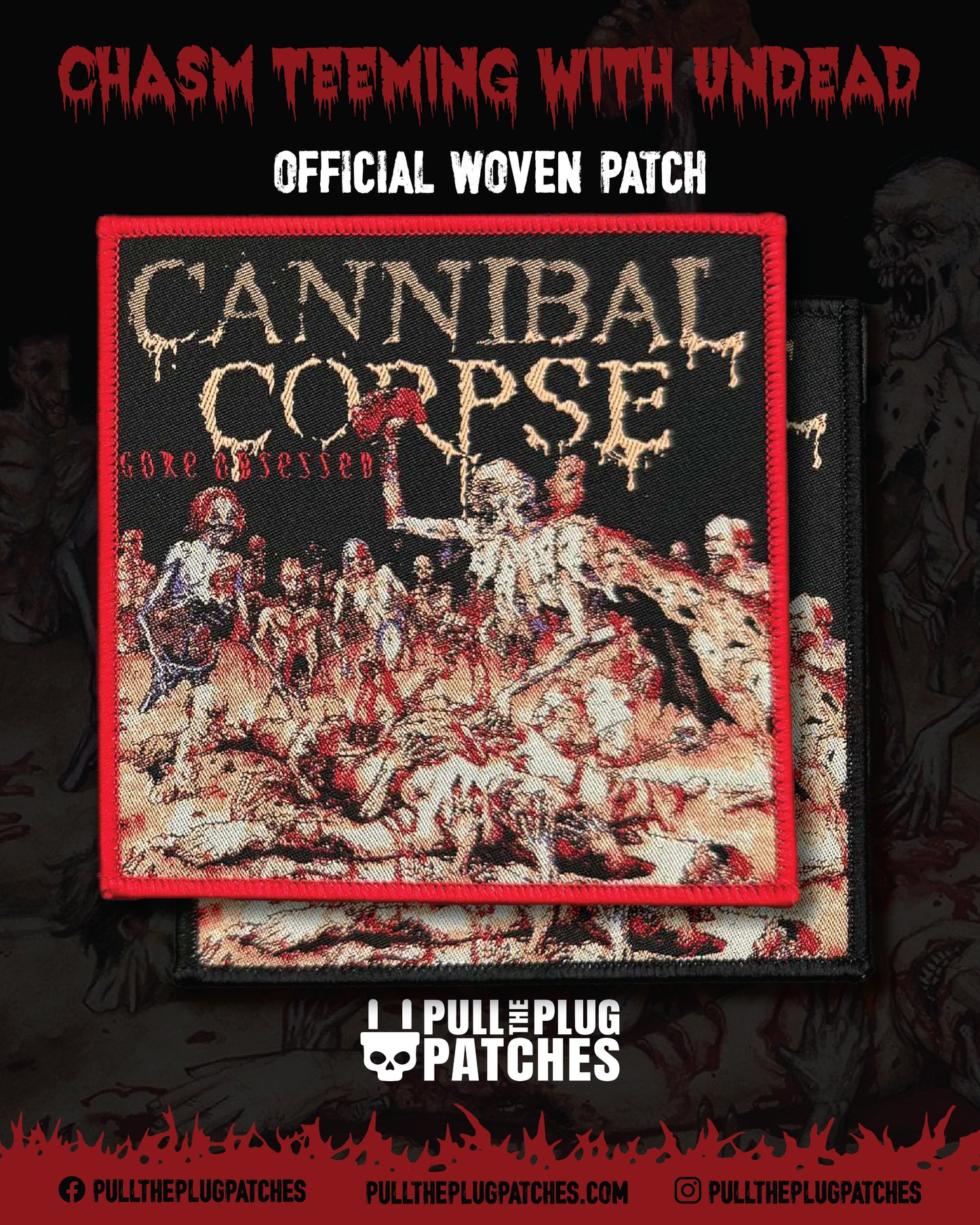 Cannibal Corpse - Gore Obsessed - Square Patch