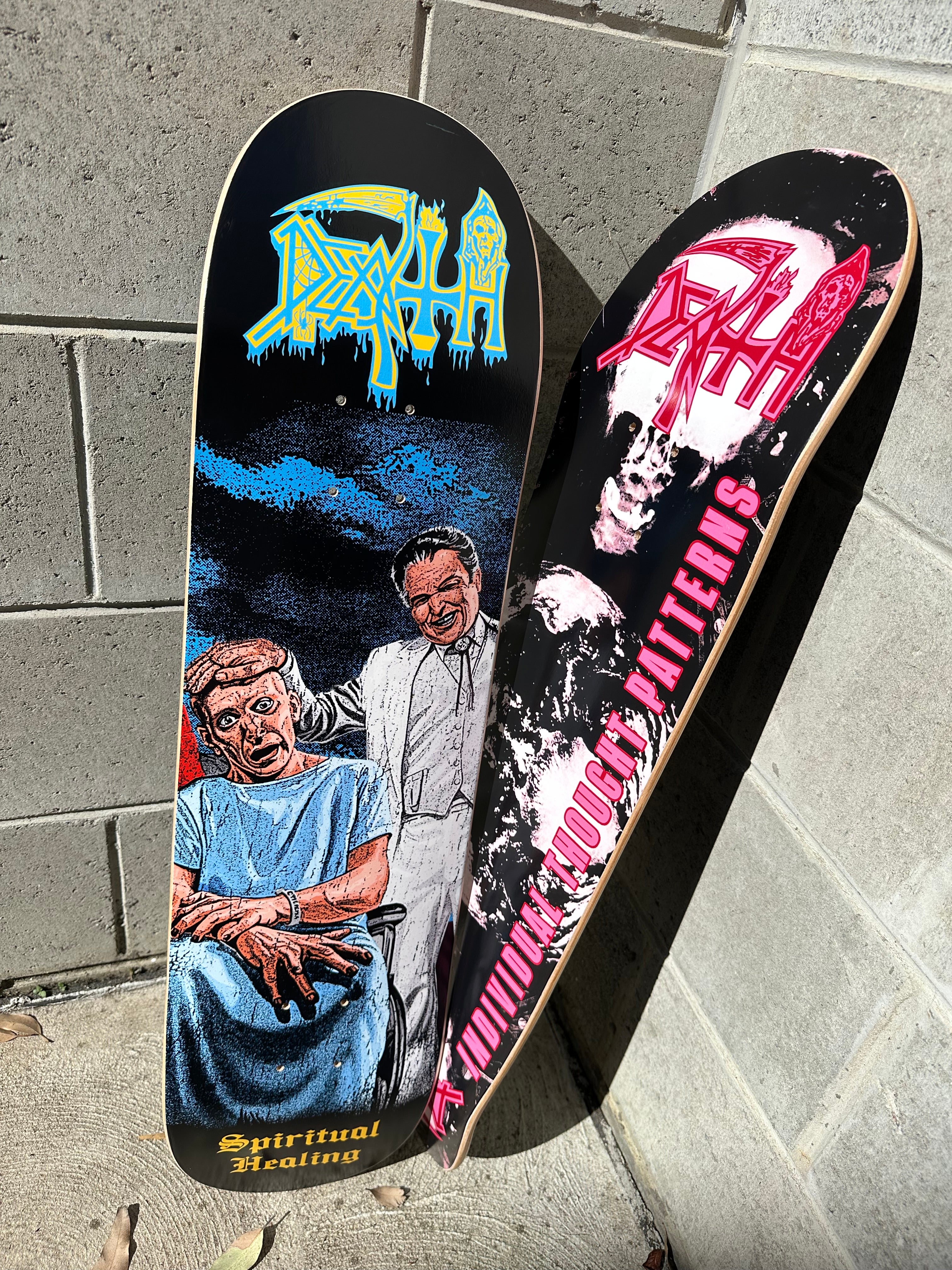 C*3様 NYHC, HARDCORE, EDGE/L, DEATH, Death - Spiritual Healing - Skateboard – Pull The Plug Patches
