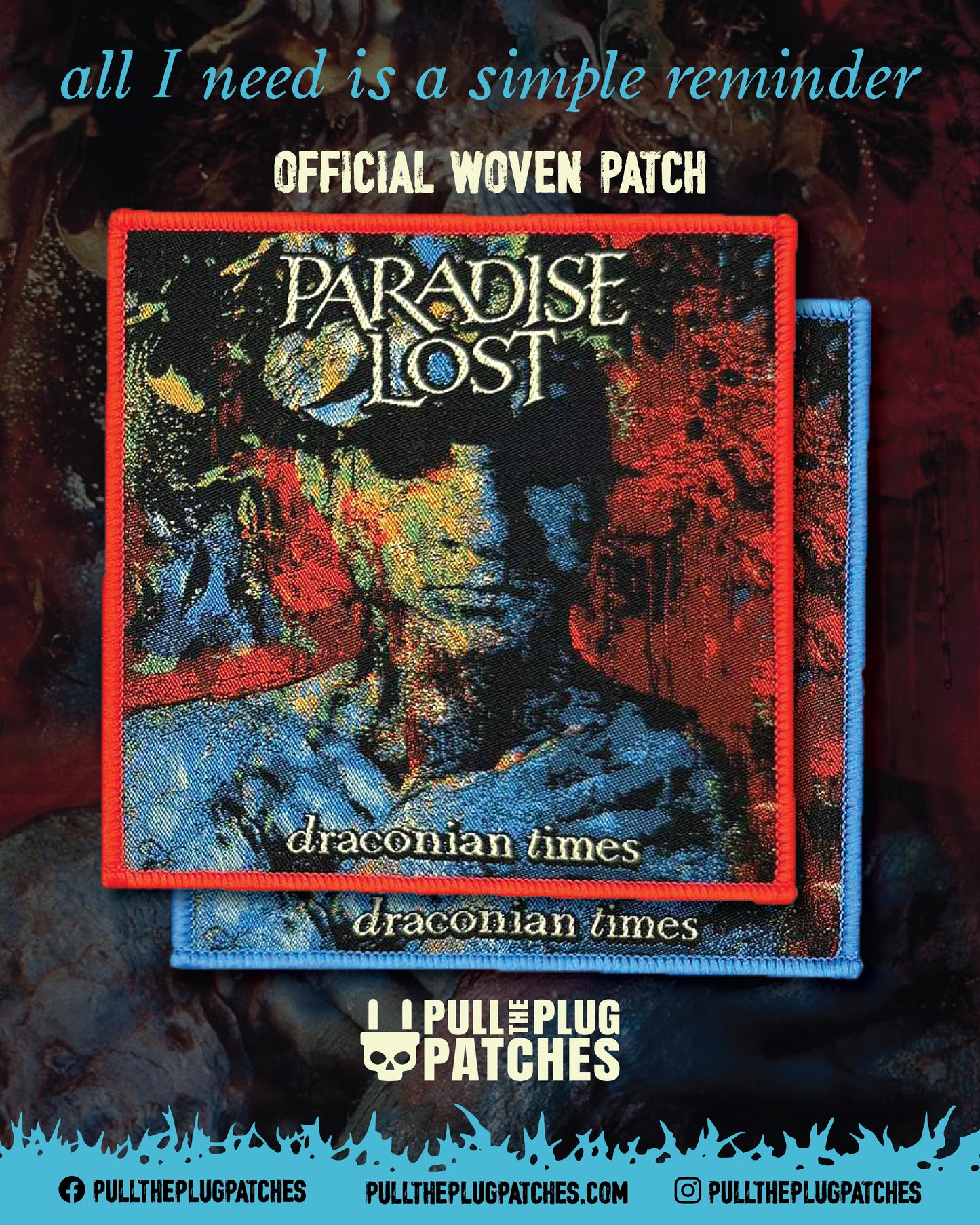 Paradise Lost - Draconian Times - Square Patch