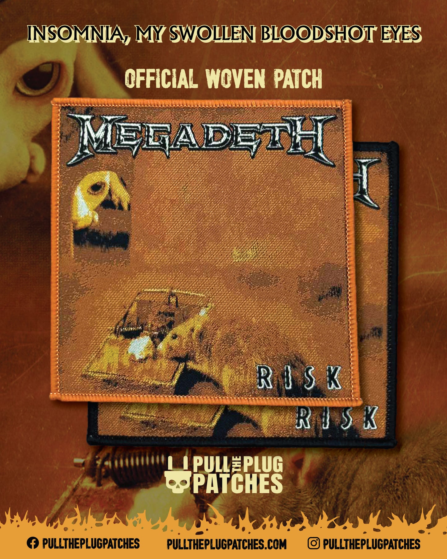 Megadeth - Risk - Square Patch