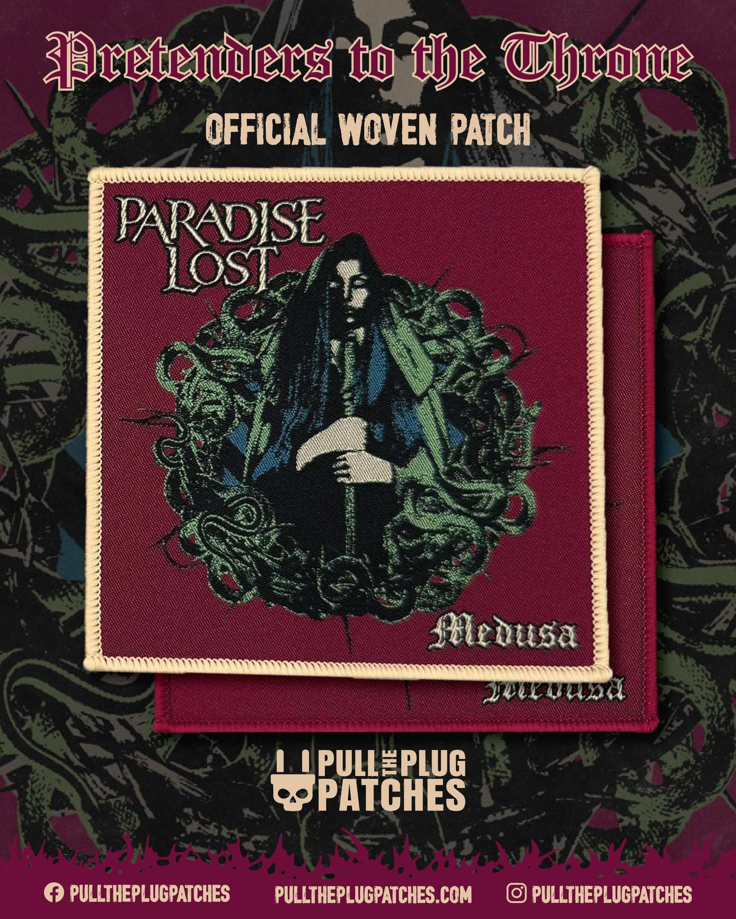 Paradise Lost - Medusa - Square Patch