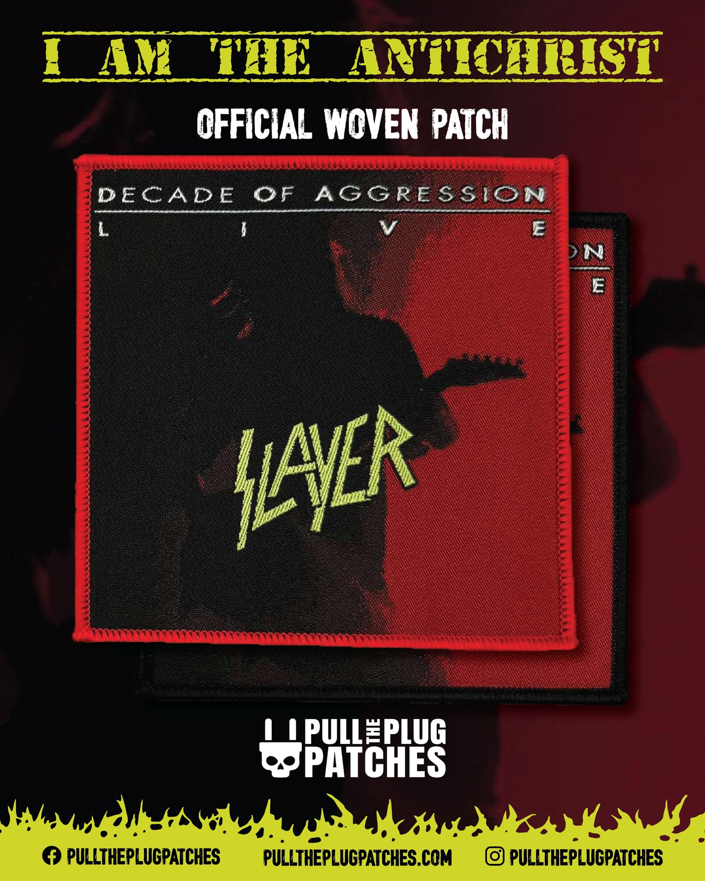 Slayer - Decade Of Aggression - Square Patch