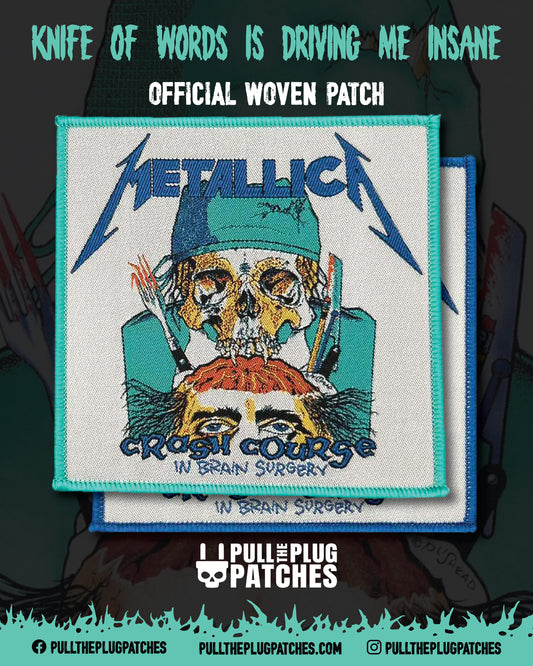 Metallica - Crash Course In Brain Surgery - Square Patch