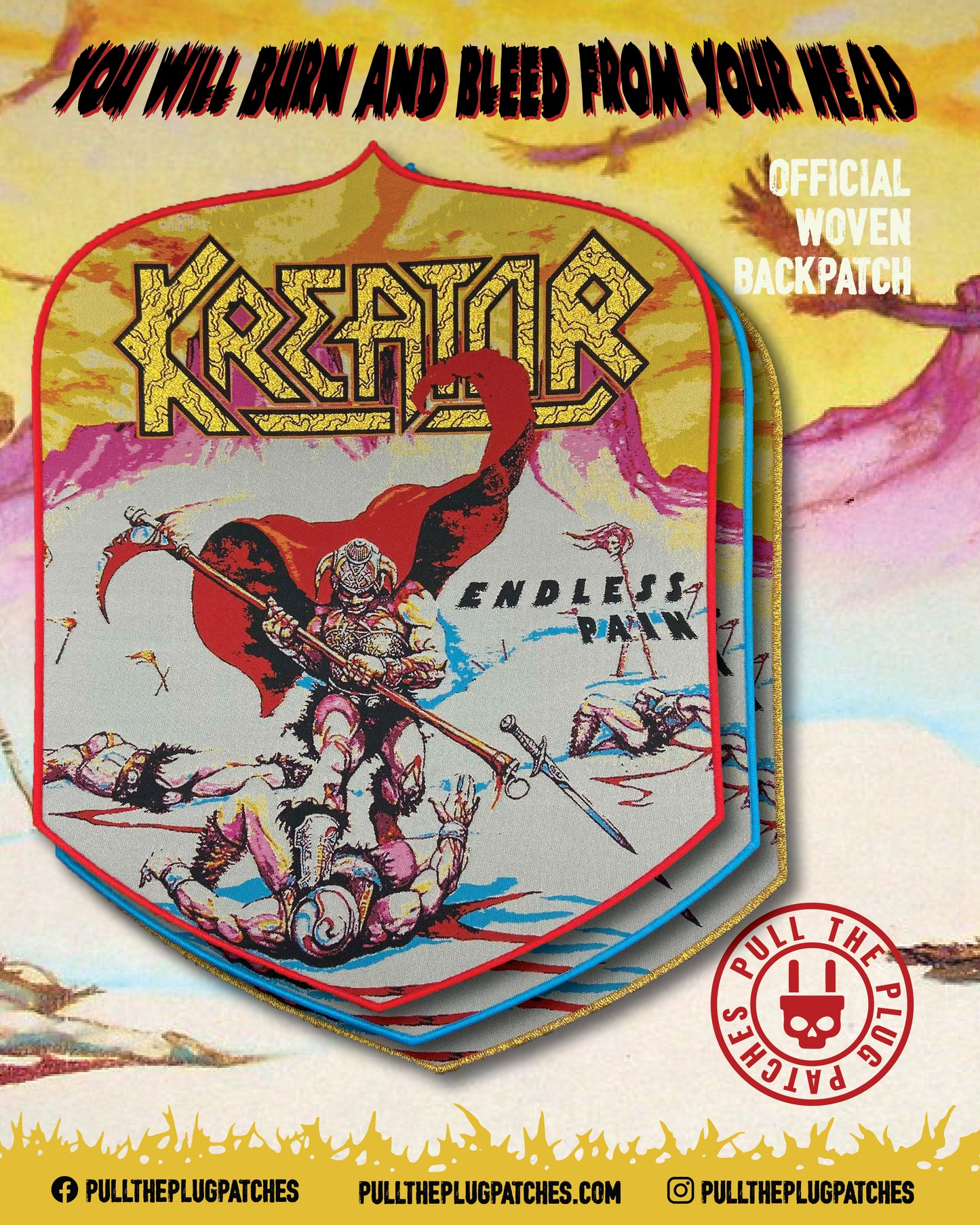 Kreator - Endless Pain - Backpatch