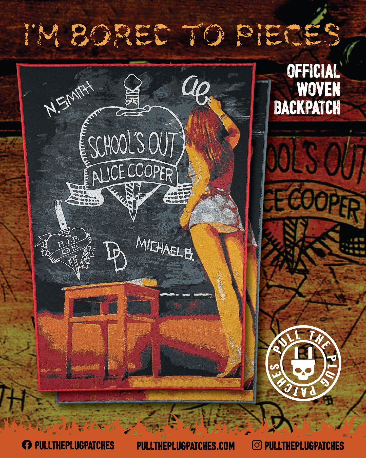 Alice Cooper -School's Out - Backpatch