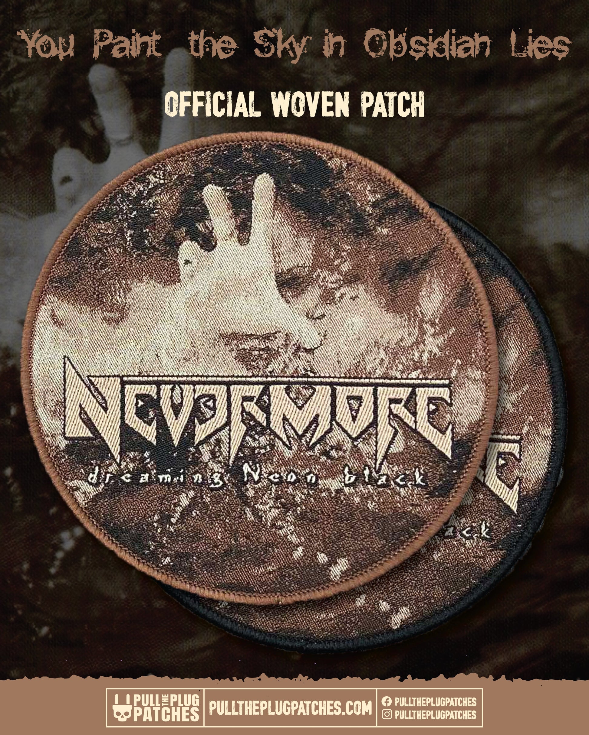 Nevermore - Dreaming Neon Black - Patch – Pull The Plug Patches