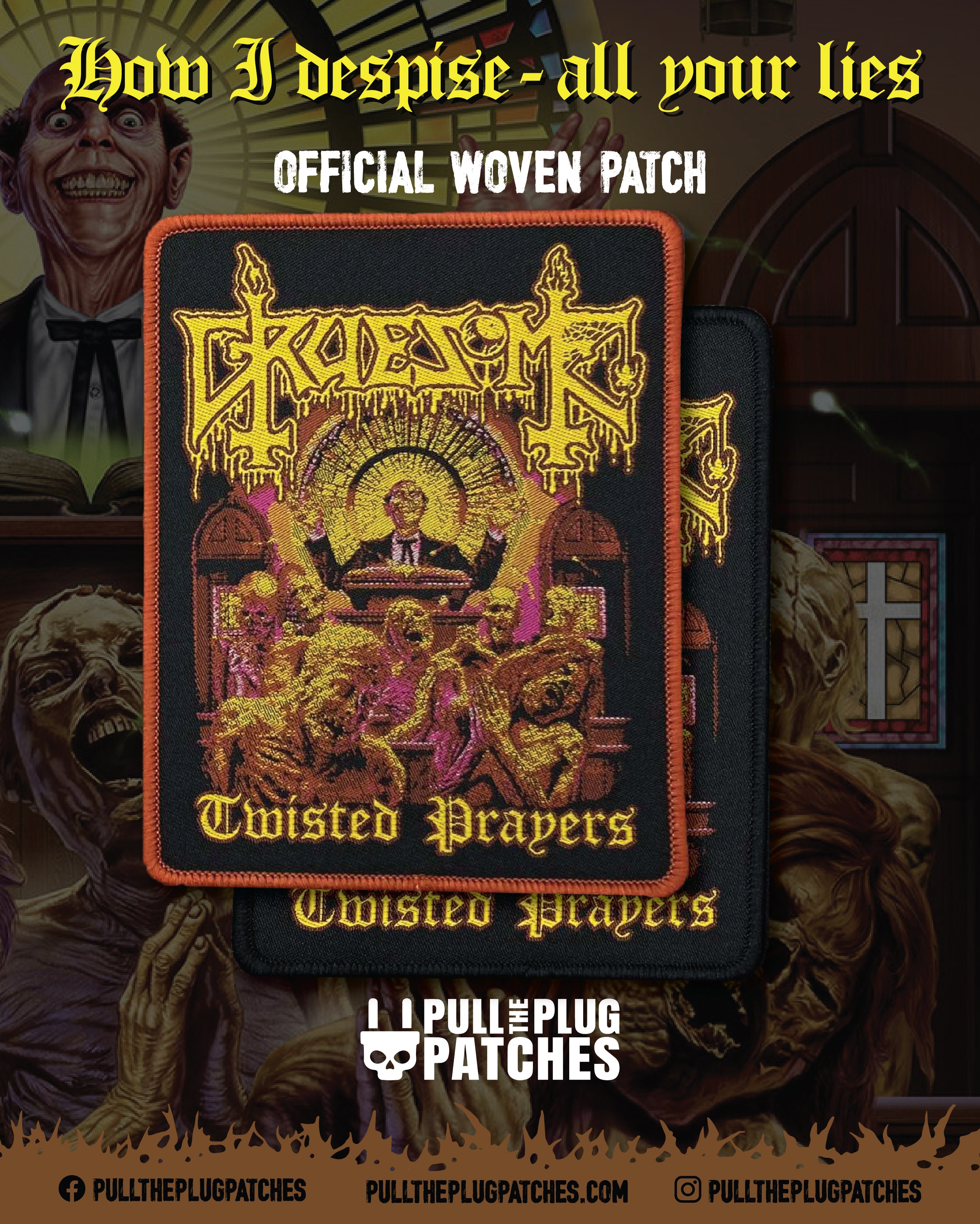 Gruesome - Twister Prayers - Patch – Pull The Plug Patches