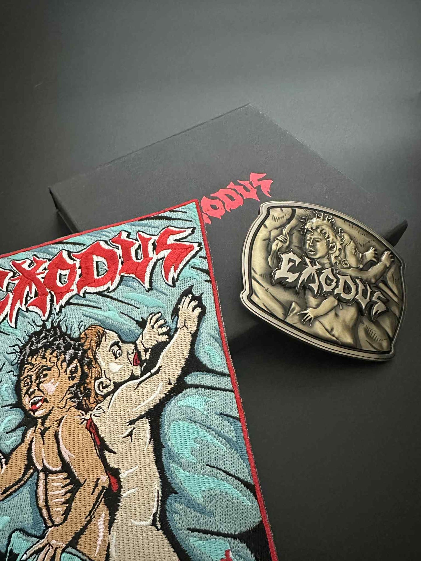 Exodus - Bonded By Blood Belt Buckle - No Love Edition