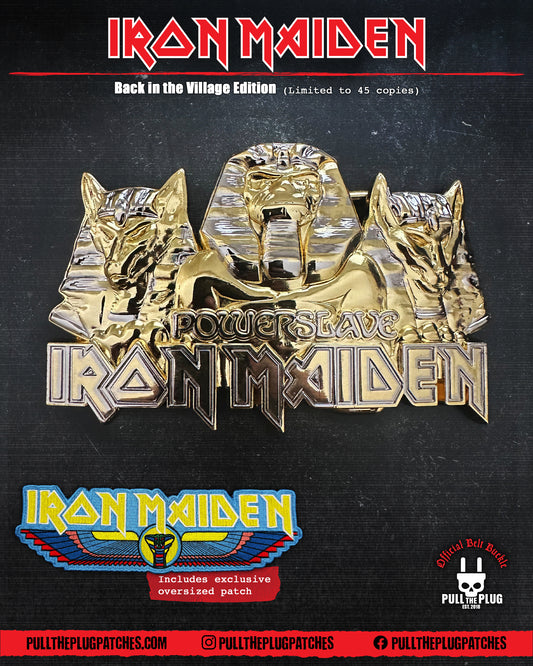 Iron Maiden - Powerslave Belt Buckle - Back In The Village Edition