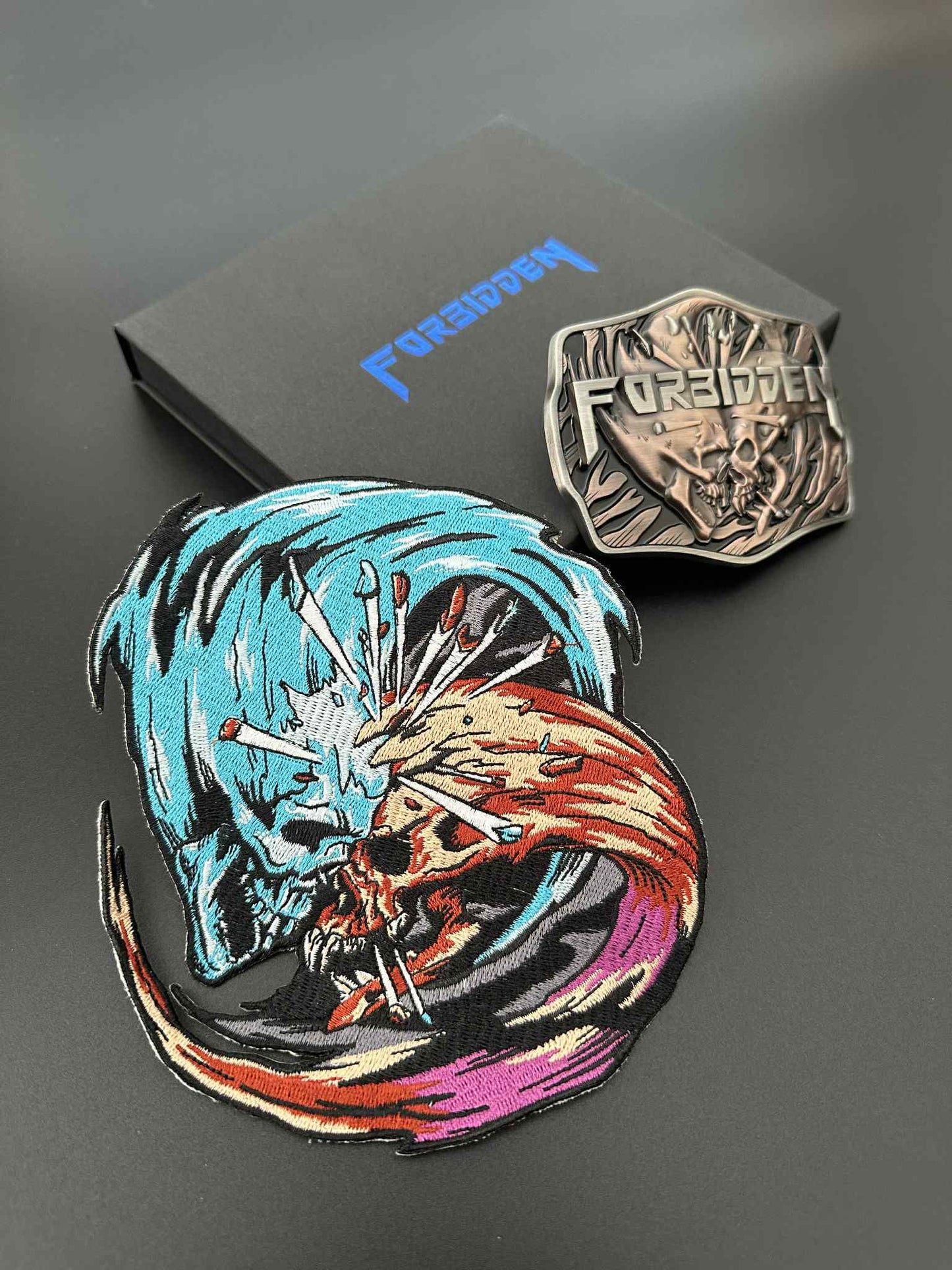 Forbidden - Forbidden Evil Belt Buckle - Feel No Pain Edition