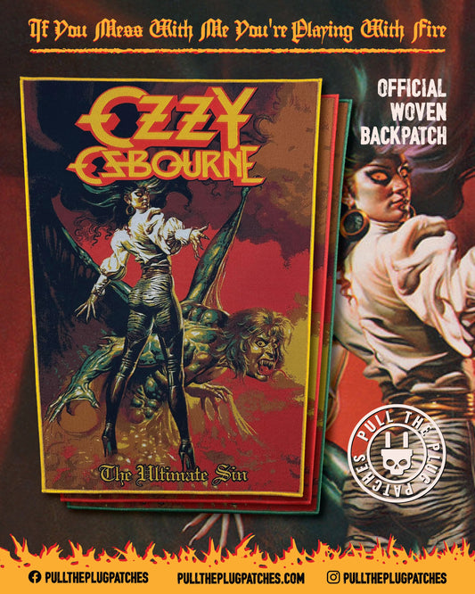 Ozzy Osbourne - The Ultimate Sin - Backpatch