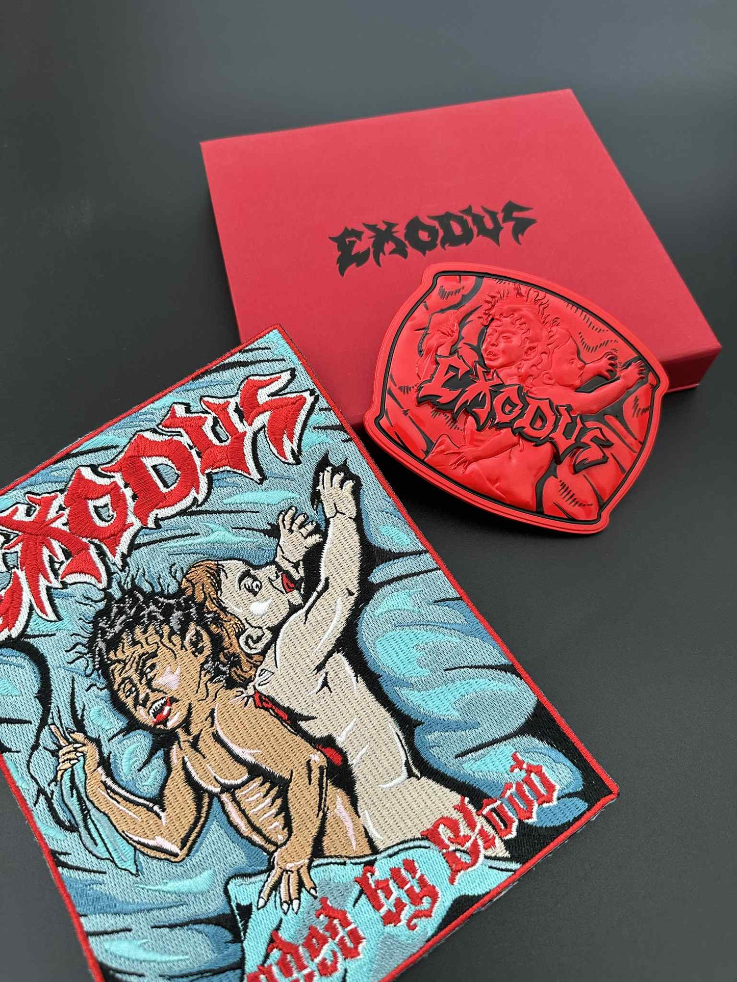 Exodus - Bonded By Blood Belt Buckle - And Then There Were None Edition