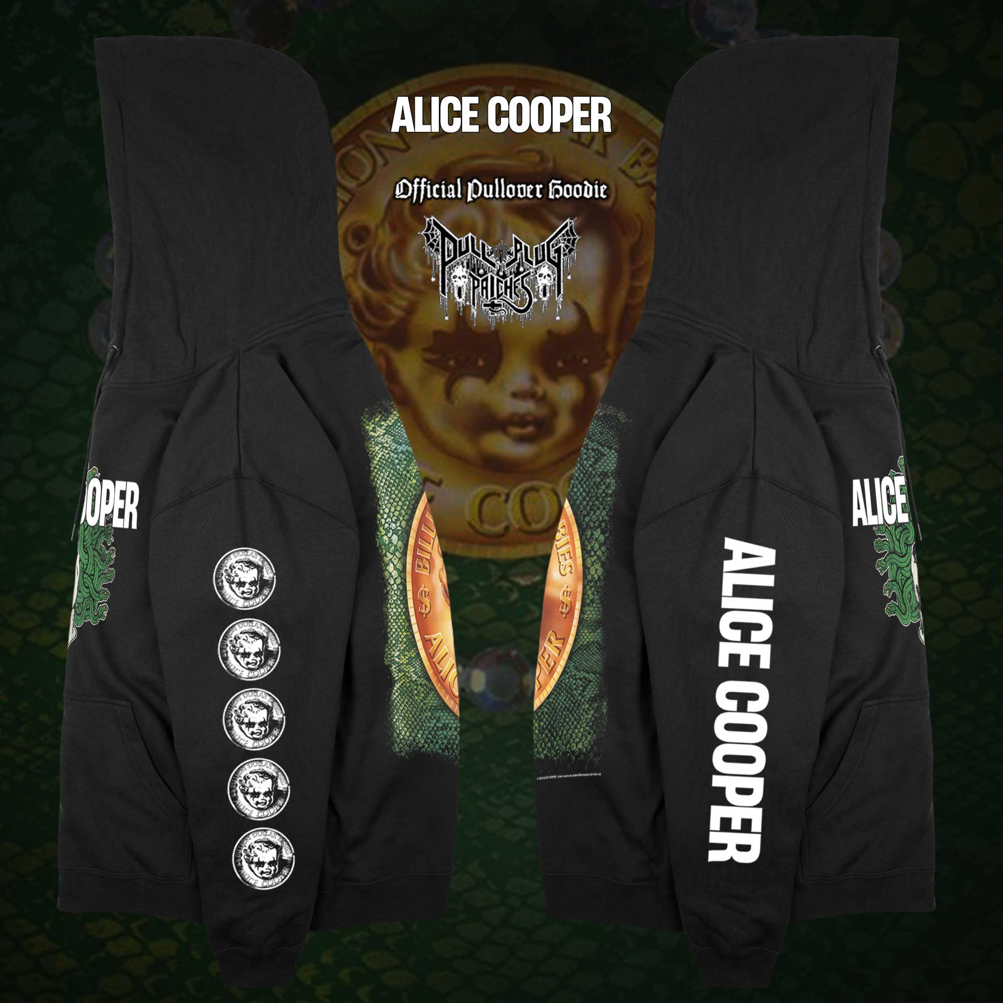 Alice Cooper Billion Dollar Babies Pullover Hoodie Pull The Plug
