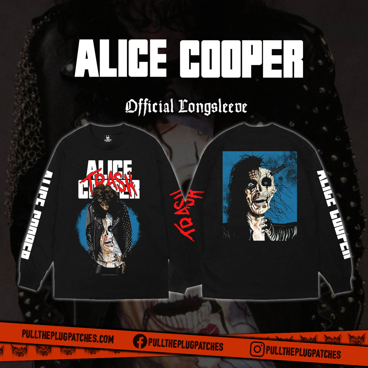 Alice Cooper - Trash - Longsleeve Shirt – Pull The Plug Patches