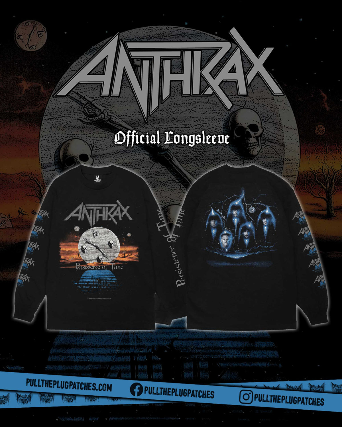 Anthrax - Persistence Of Time - Longsleeve Shirt – Pull The Plug 