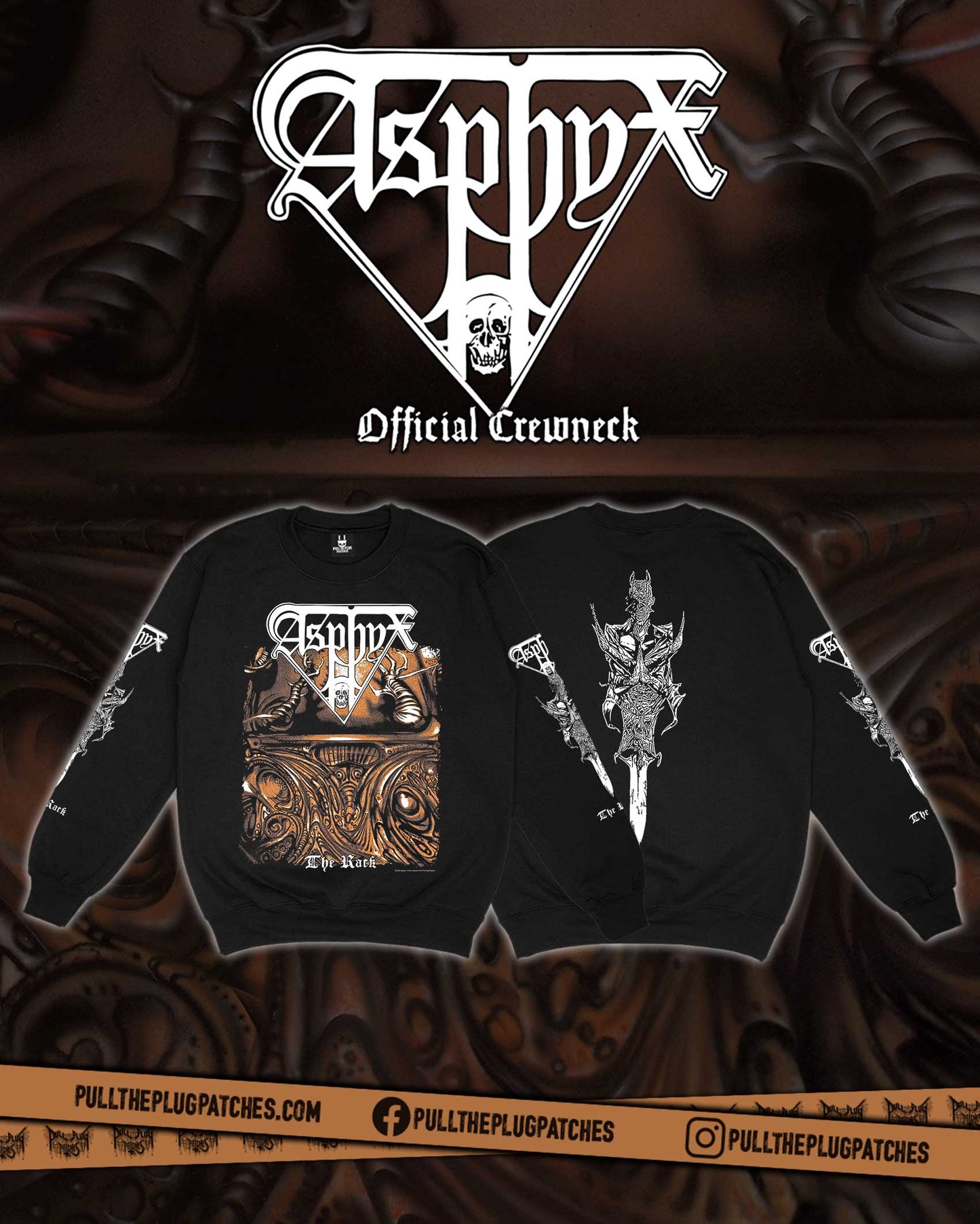 Asphyx - The Rack - Crewneck Sweater