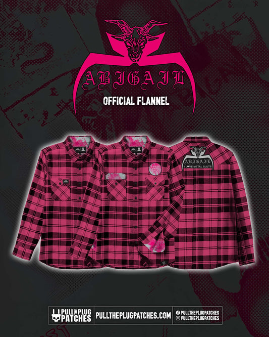 Abigail - I Love Metal Sluts - Flannel Shirt