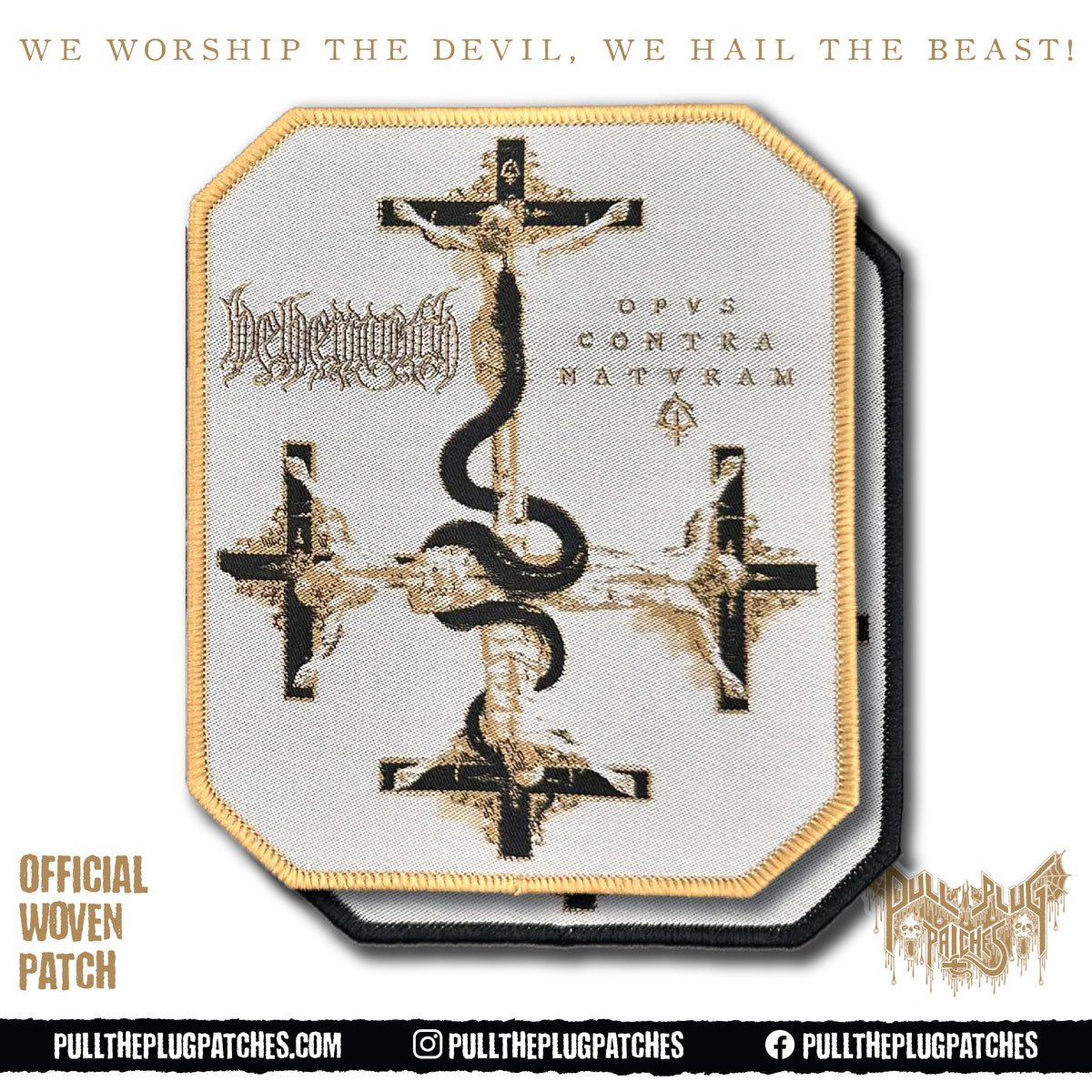 Behemoth - Opvs Contra Natvram - Patch – Pull The Plug Patches