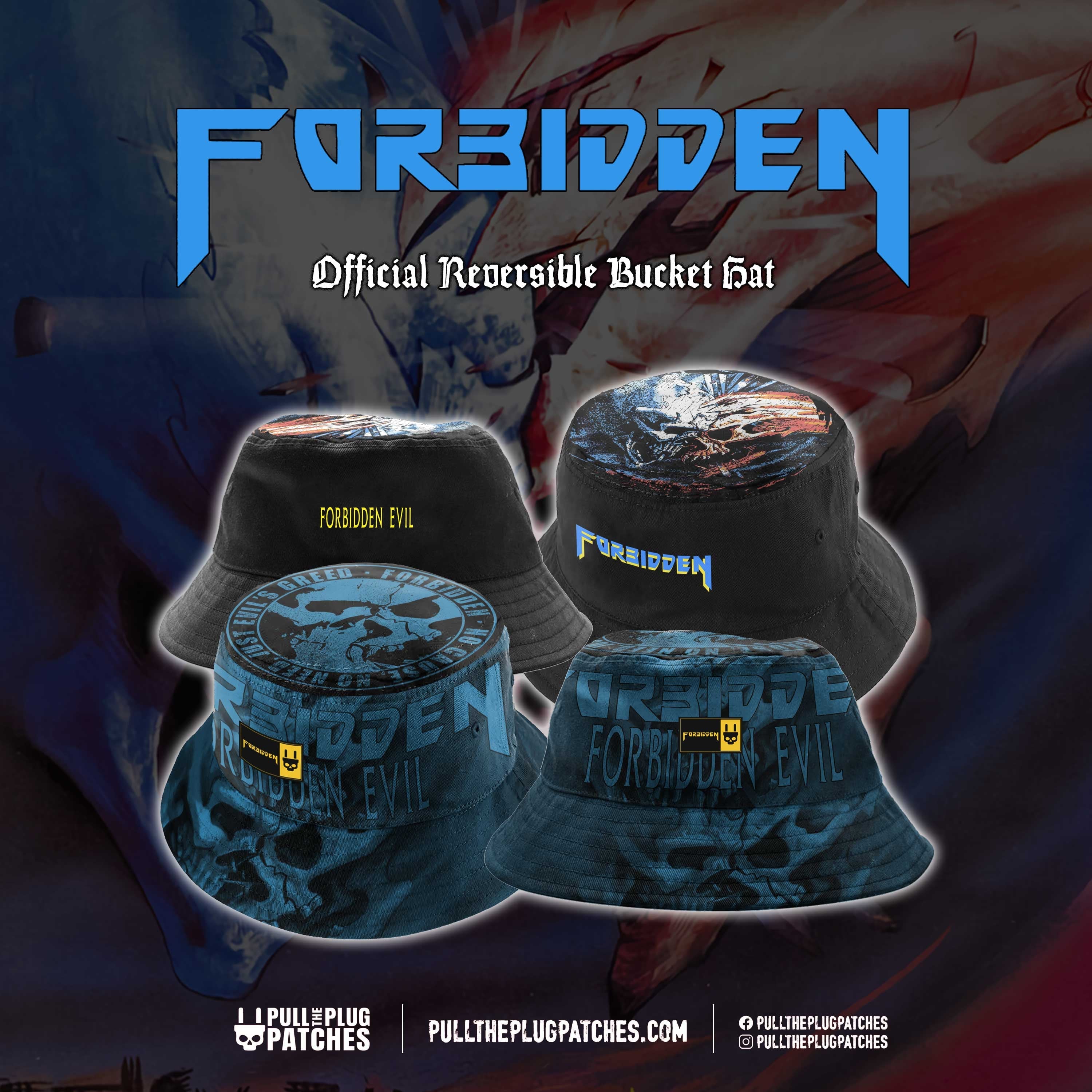 Evil Bucket Forbidden - Forbidden Evil - Bucket Hat – Pull The Plug Patches