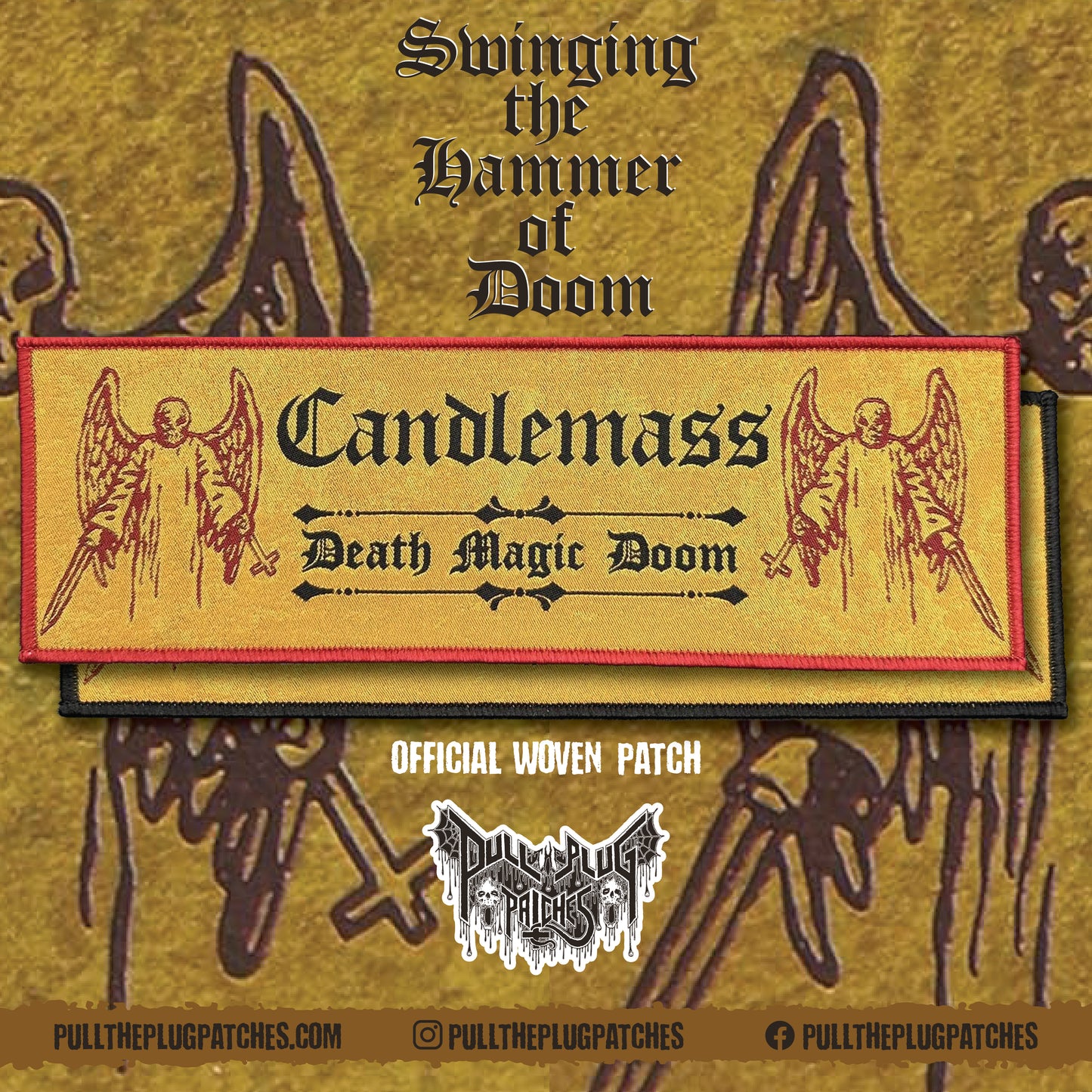 Candlemass - Death Magic Doom - Strip Patch – Pull The Plug Patches