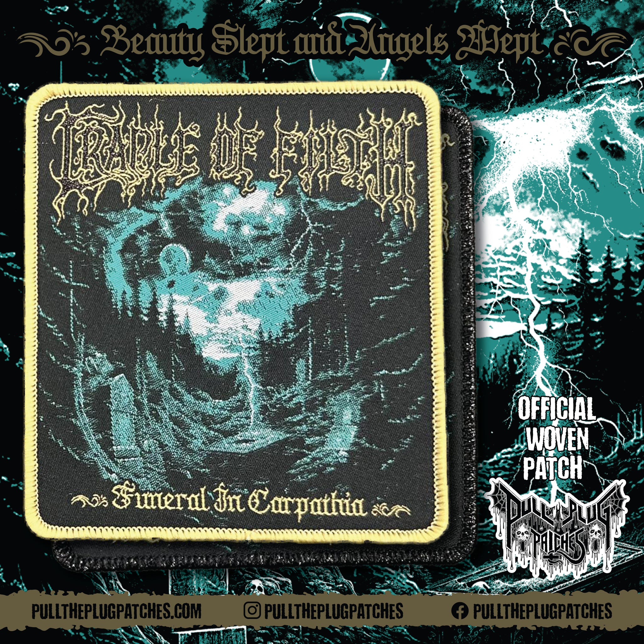 Cradle of Filth Funeral in Carpathia Pull The Plug Patches