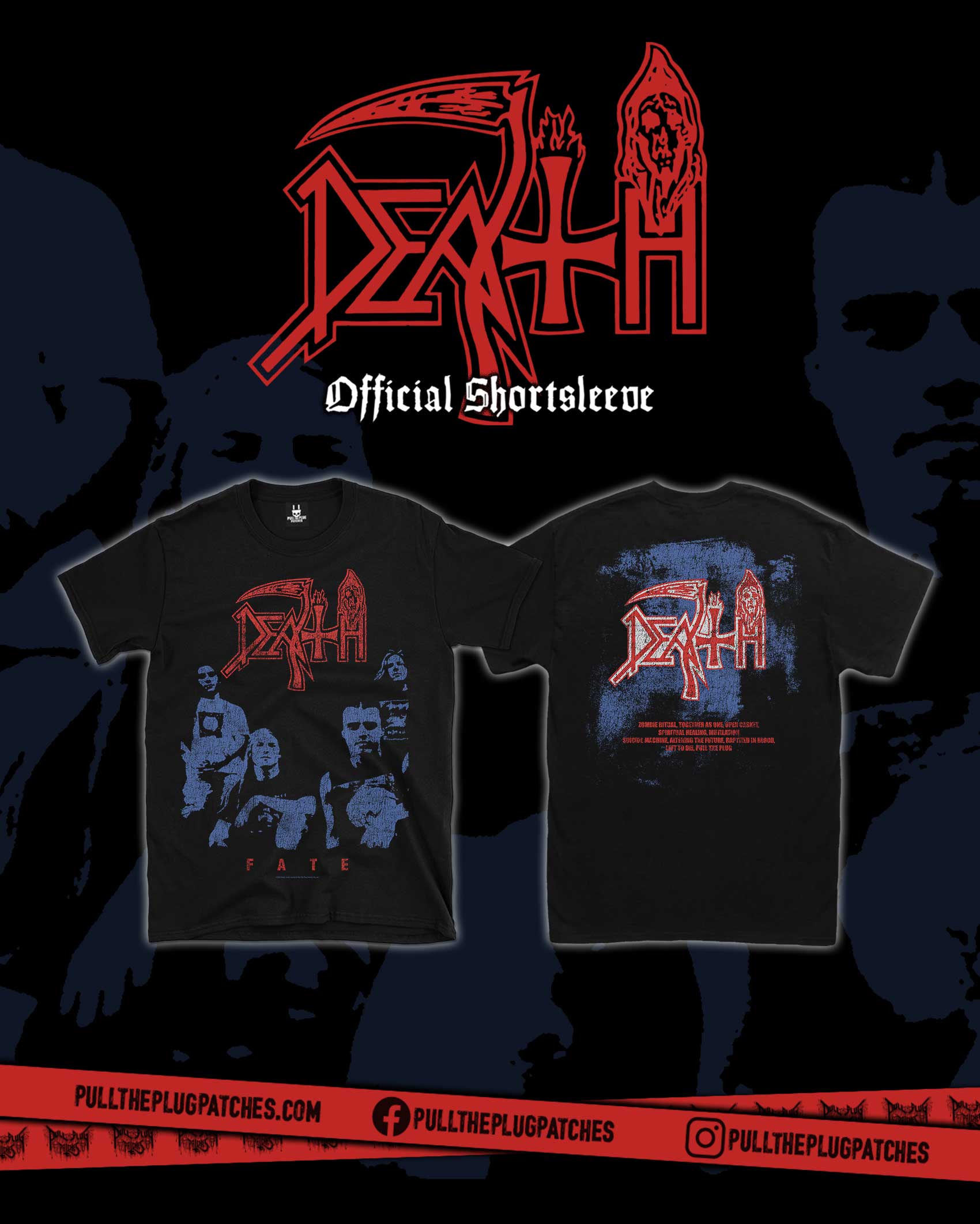 Death - Fate - Shortsleeve Shirt – Pull The Plug Patches