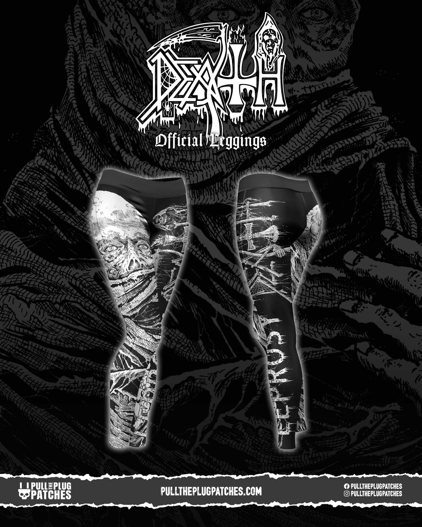 Death - Leprosy x Riddickart 38th Anniversary - Leggings (Limited Edition)
