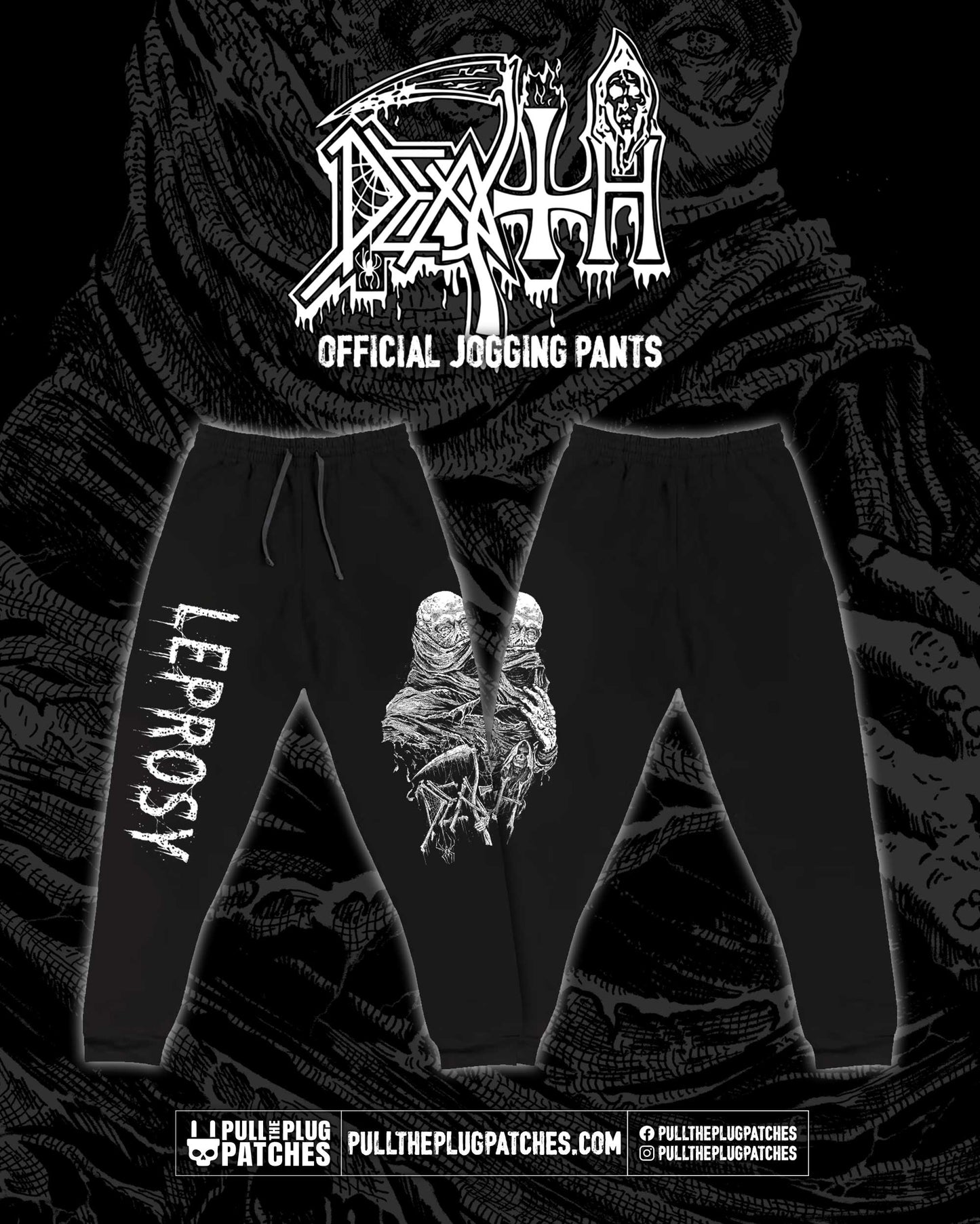 Death - Leprosy x Riddickart 38th Anniversary - Joggers (Limited Edition)