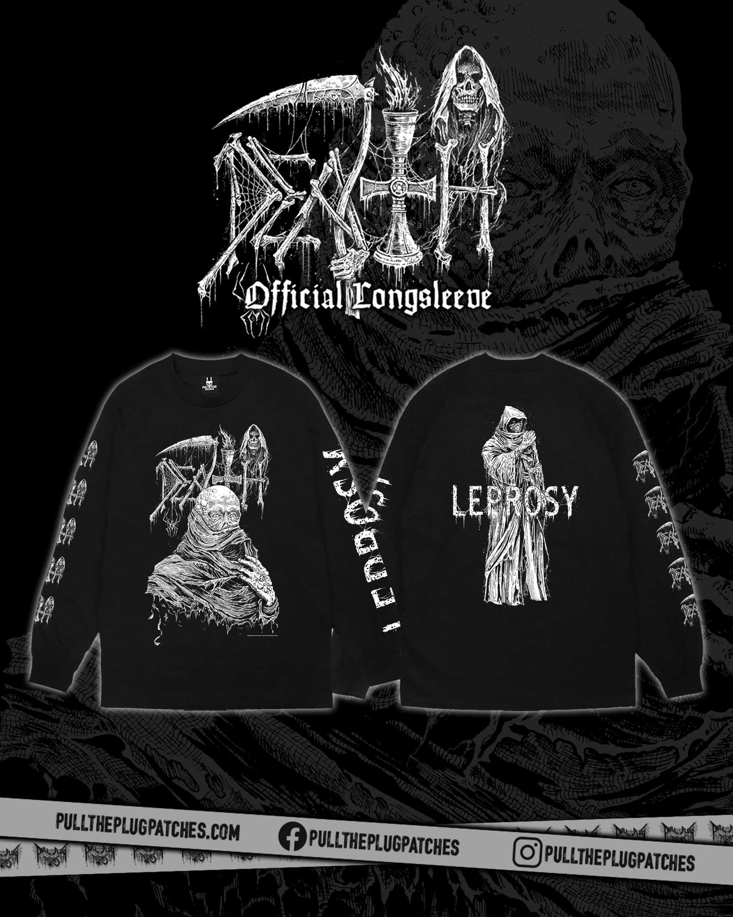 Death - Leprosy x Riddickart 38th Anniversary - Longsleeve Shirt (Limited Edition)