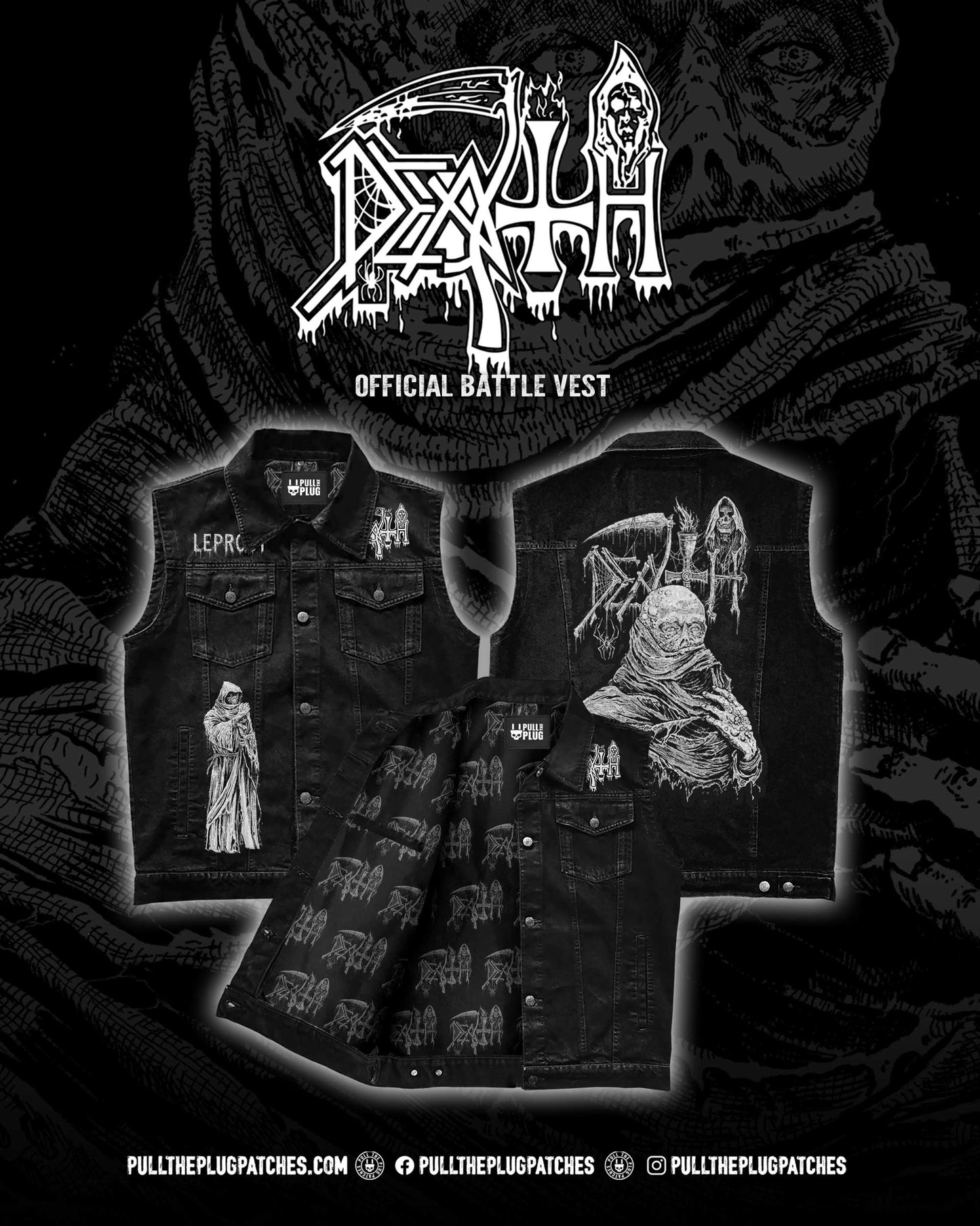 Death - Leprosy x Riddickart 38th Anniversary - Vest (Limited Edition)