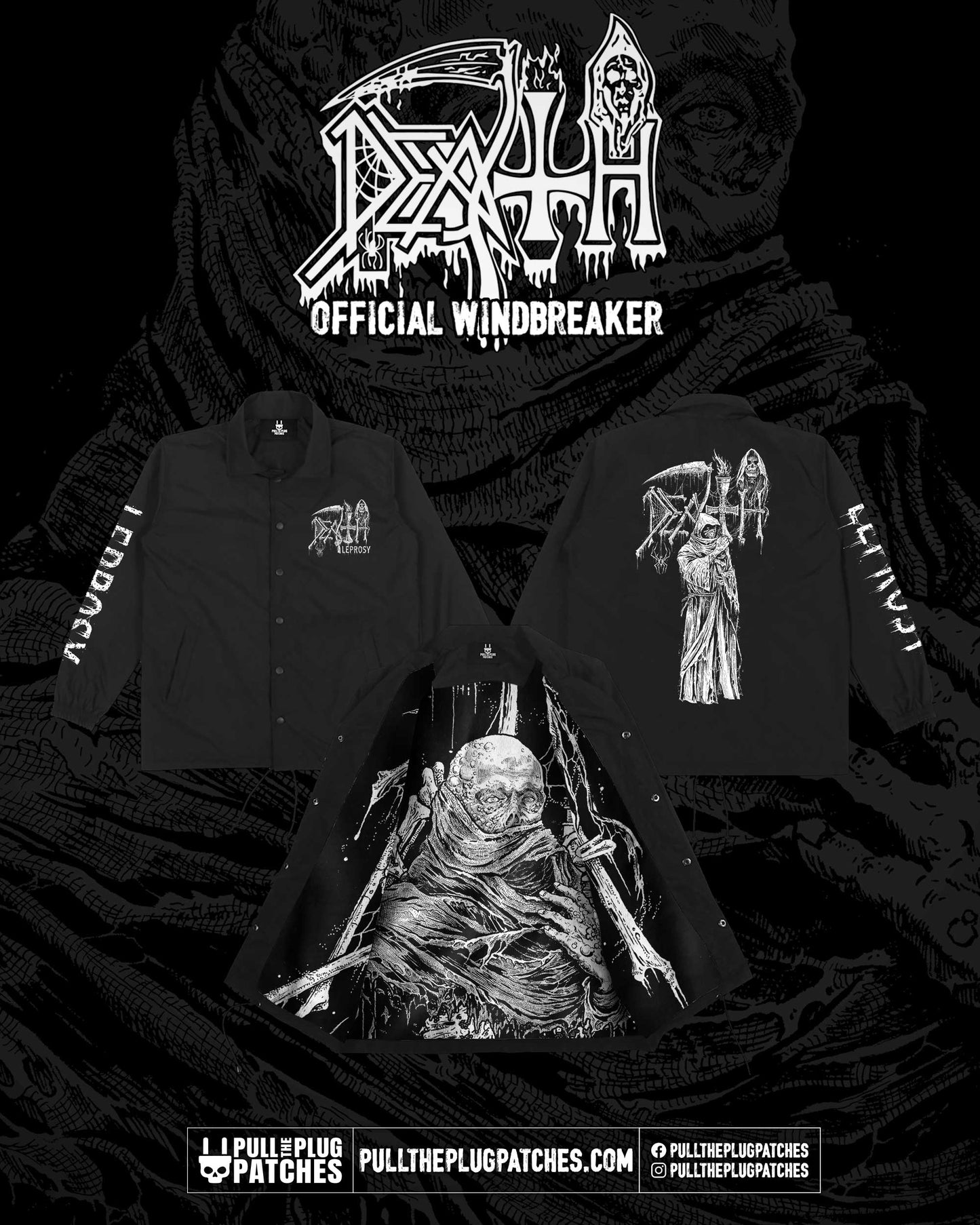 Death - Leprosy x Riddickart 38th Anniversary - Windbreaker (Limited Edition)