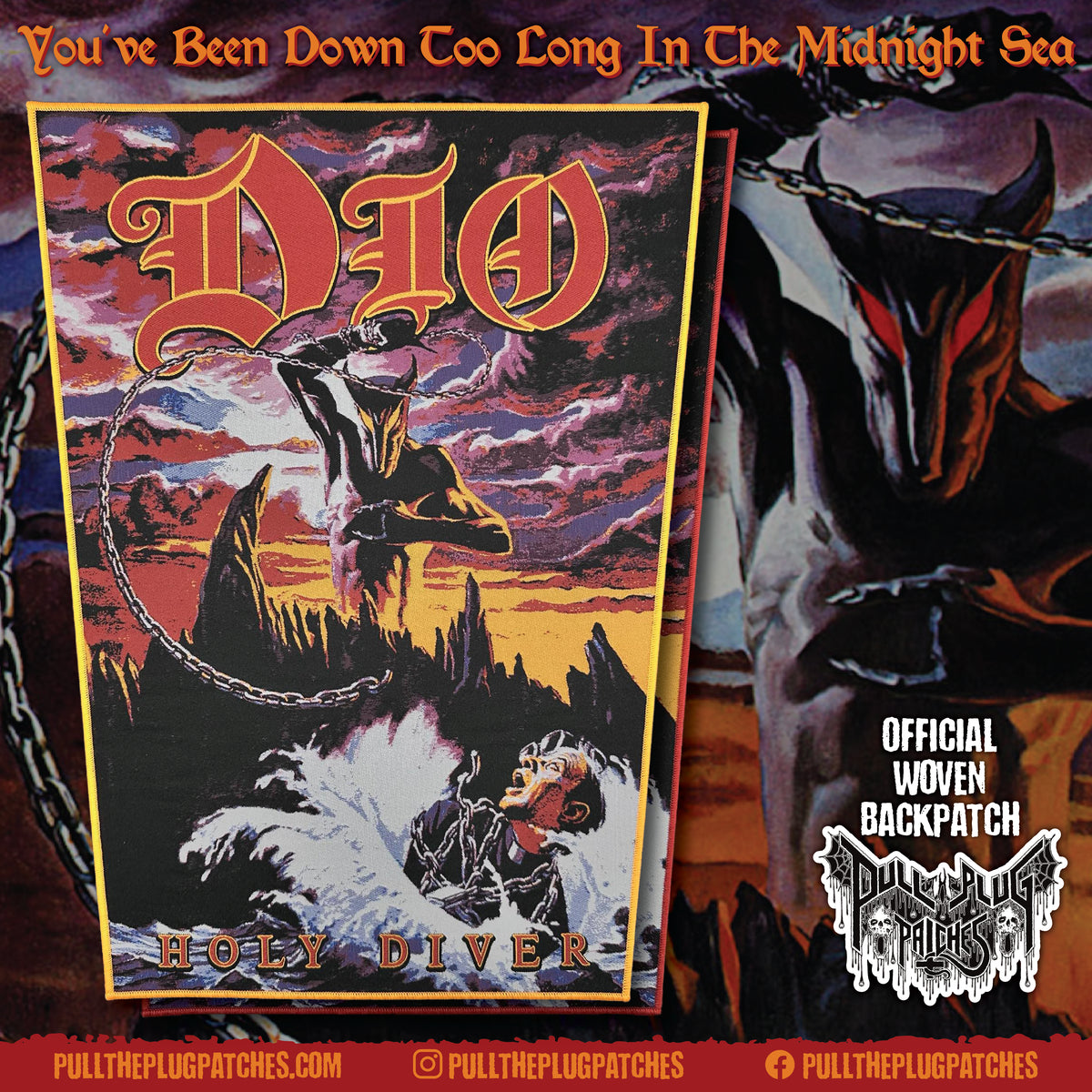Dio - Holy Diver - Backpatch – Pull The Plug Patches