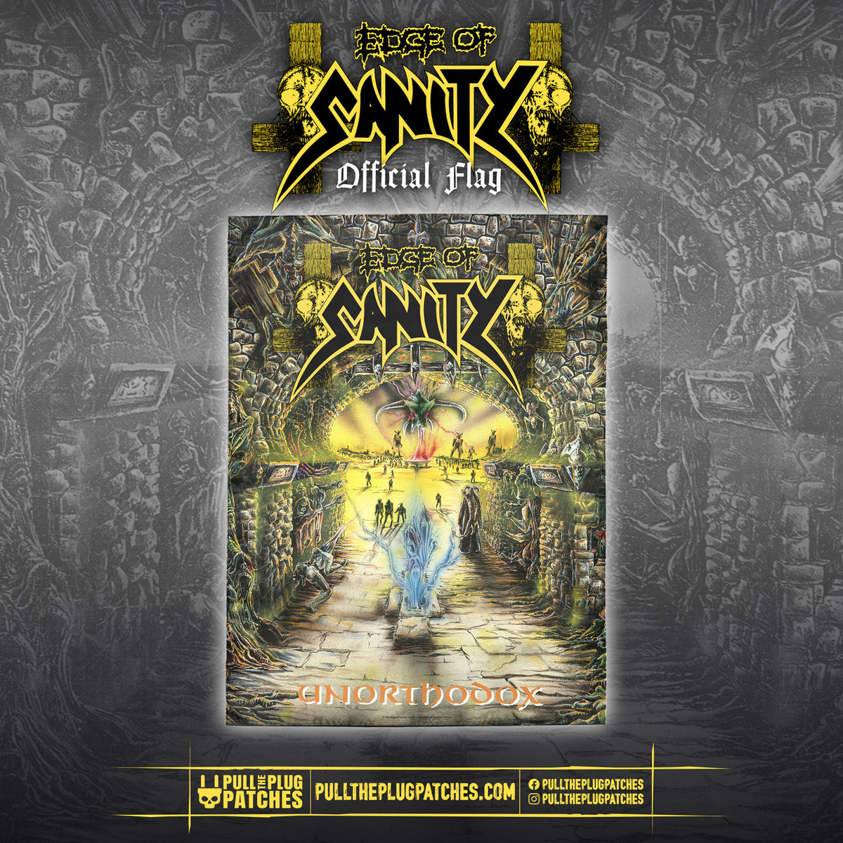 Edge Of Sanity - Unorthodox - Flag – Pull The Plug Patches