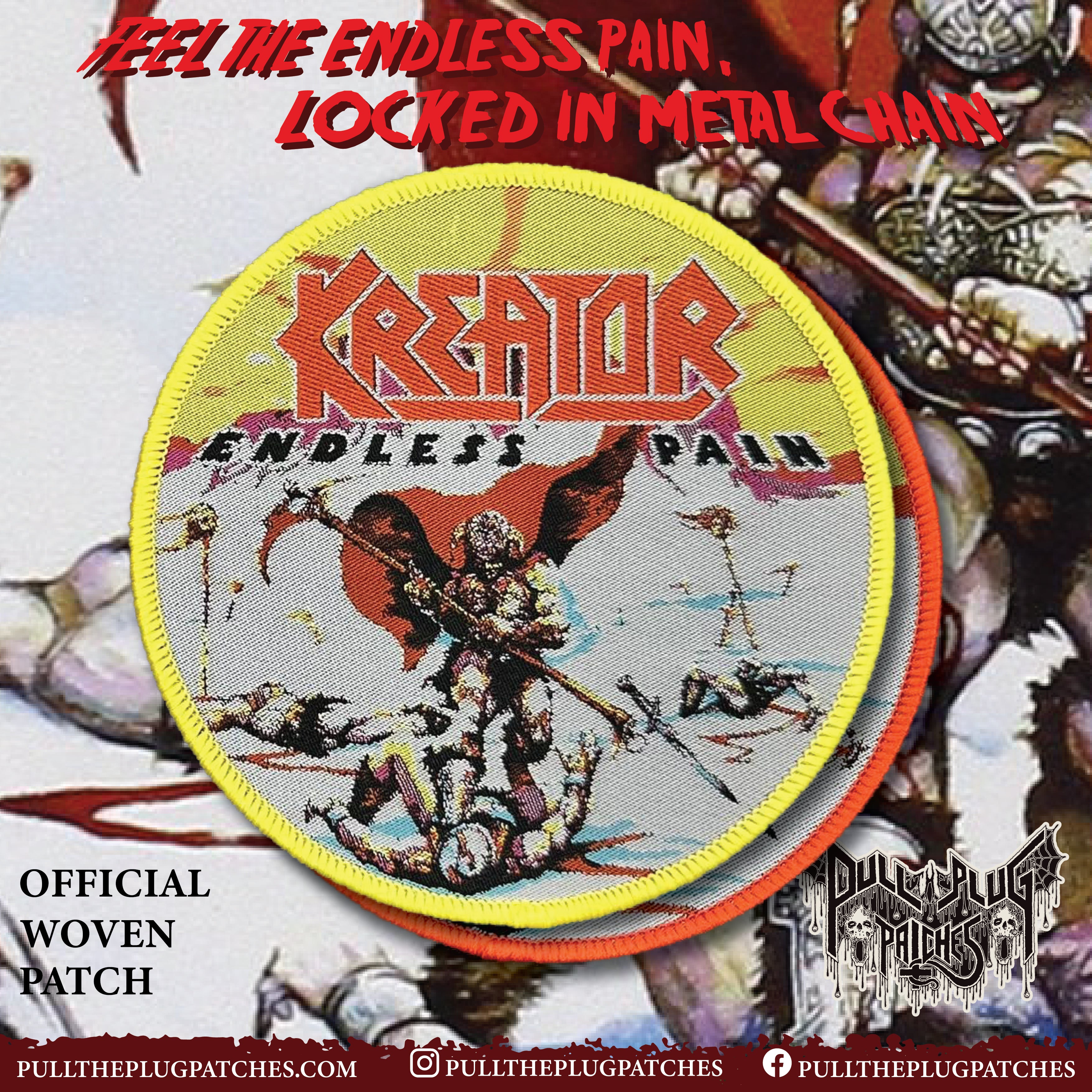 Kreator - Endless Pain - Patch – Pull The Plug Patches
