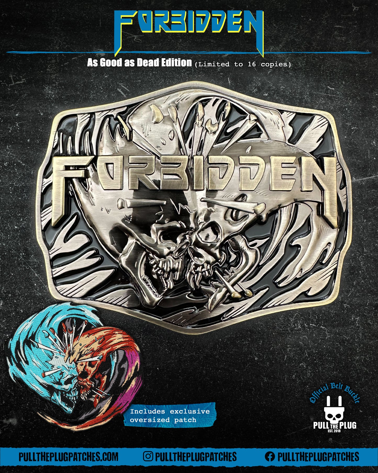 Forbidden - Forbidden Evil Belt Buckle - As Good As Dead Edition