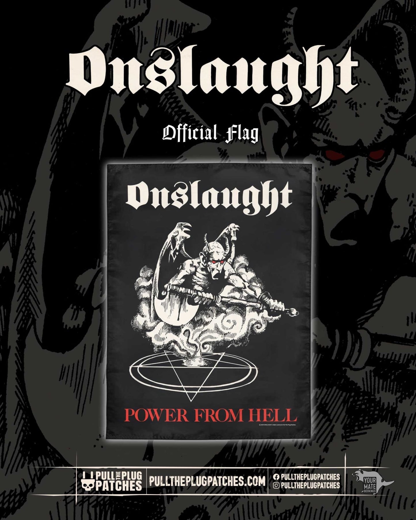 Onslaught - Power From Hell - Flag
